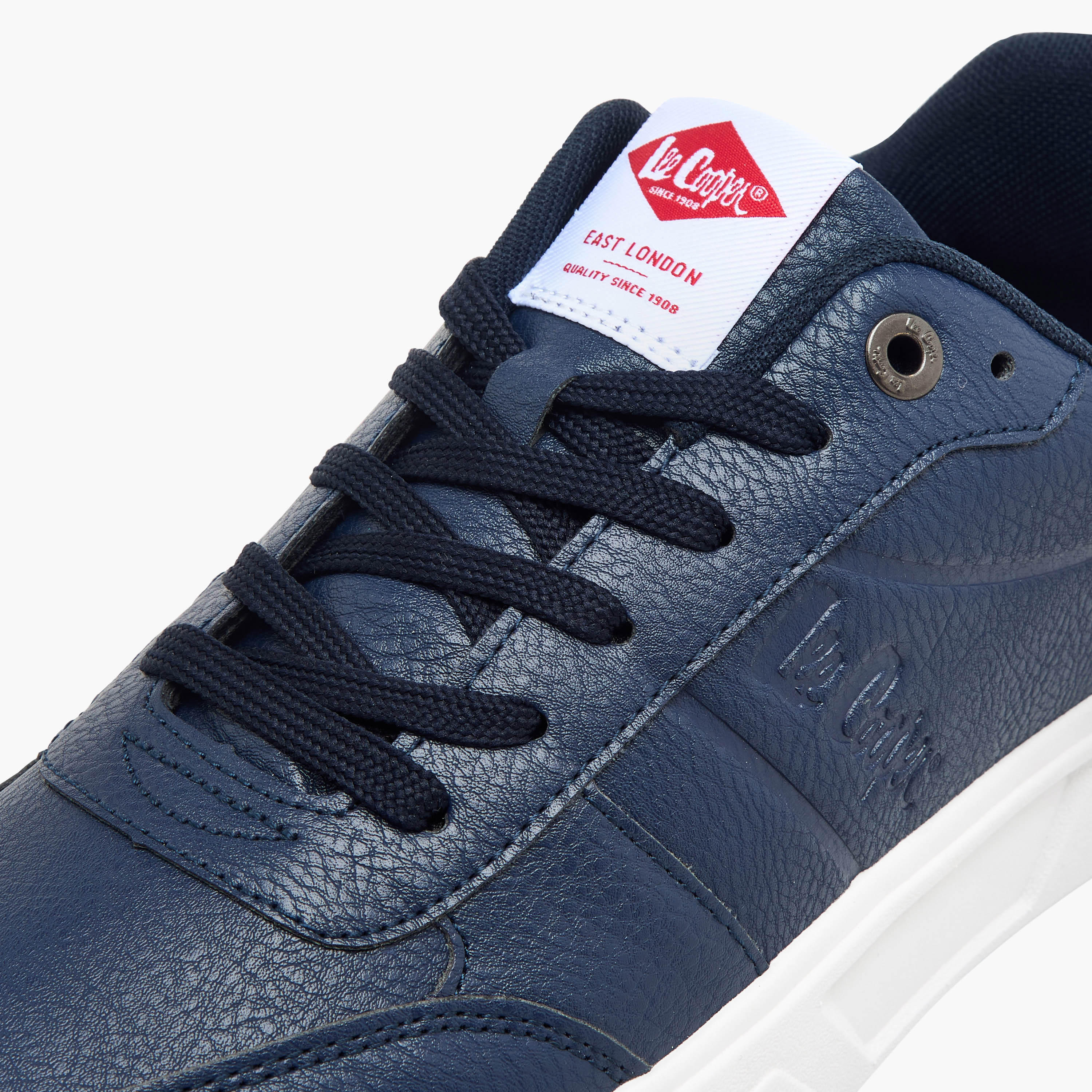 Lee Cooper Men's Logo Detail Lace-Up Ankle Sneakers-men-shoes-sneakers-image-5