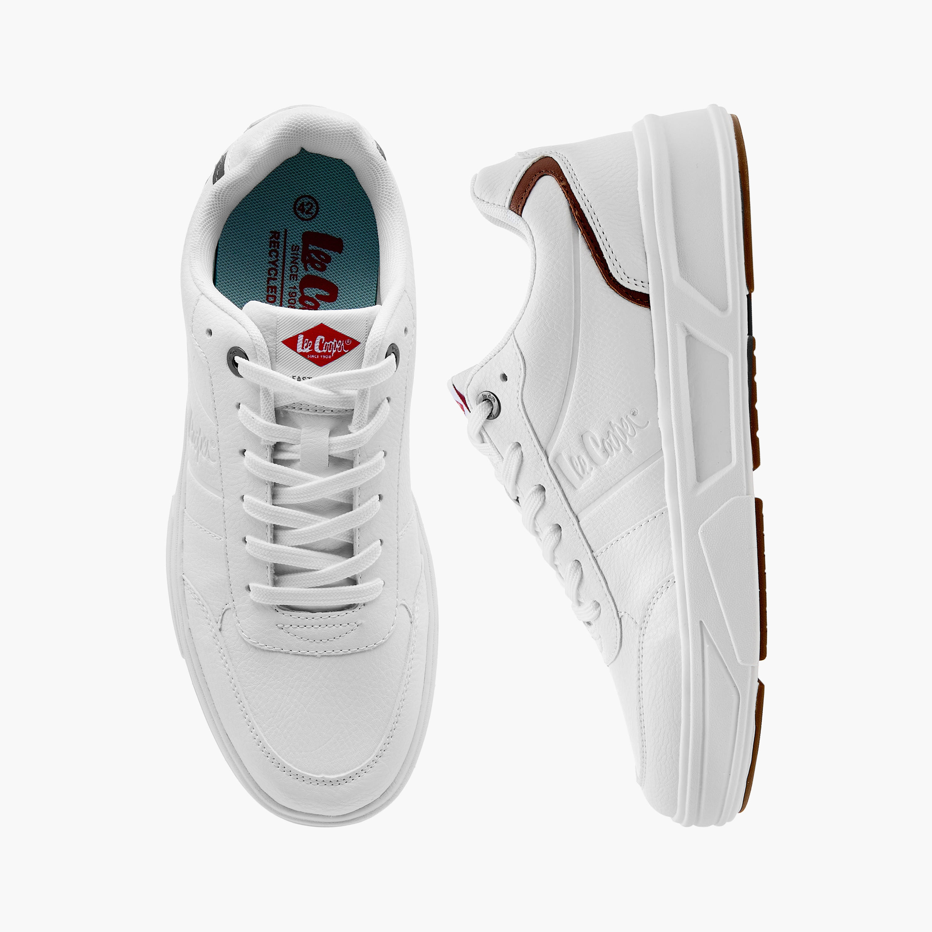 Lee Cooper Men's Logo Detail Lace-Up Ankle Sneakers-men-shoes-sneakers-image-1