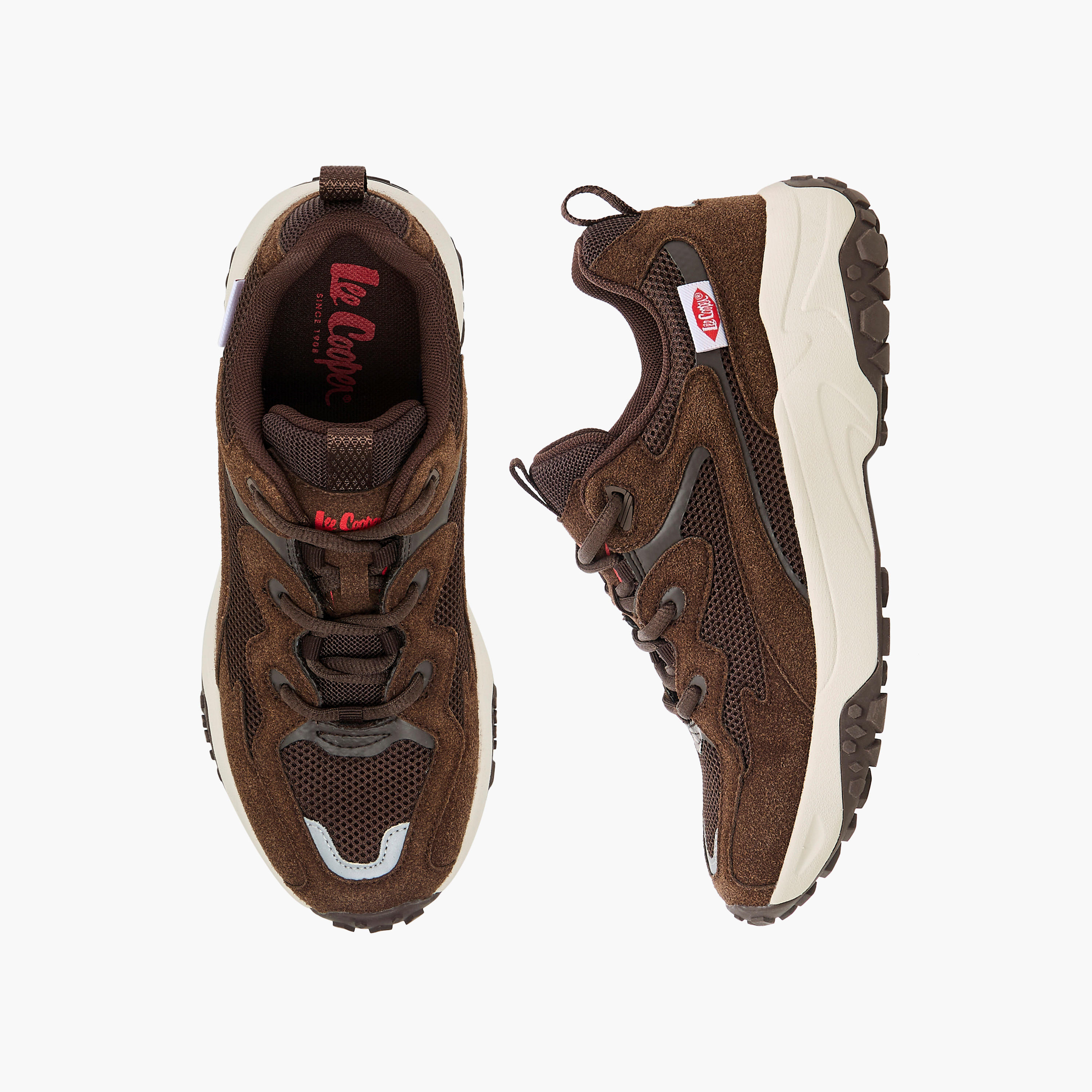 Lee Cooper Women Panelled Lace-Up Ankle Sneakers-women-shoes-sneakers-image-1