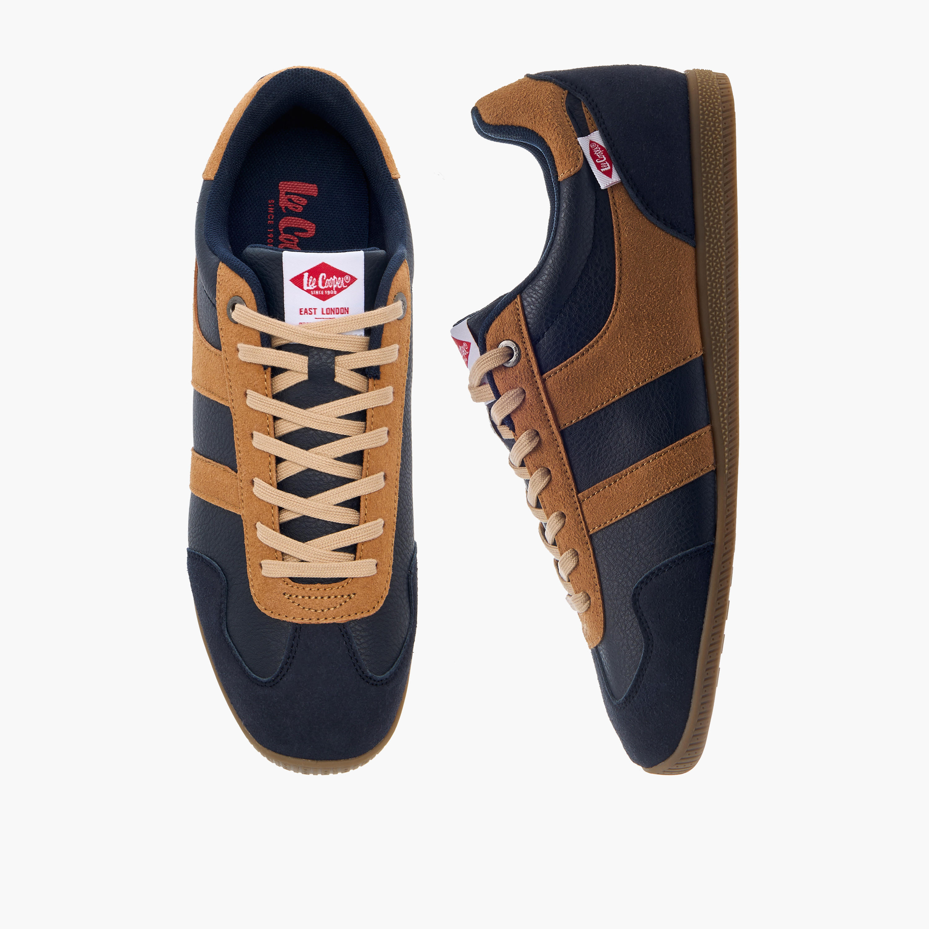 حذاء سنيكرز بطول الكاحل برباط إغلاق للرجال من لي كوبر-men-shoes-sneakers-image-1
