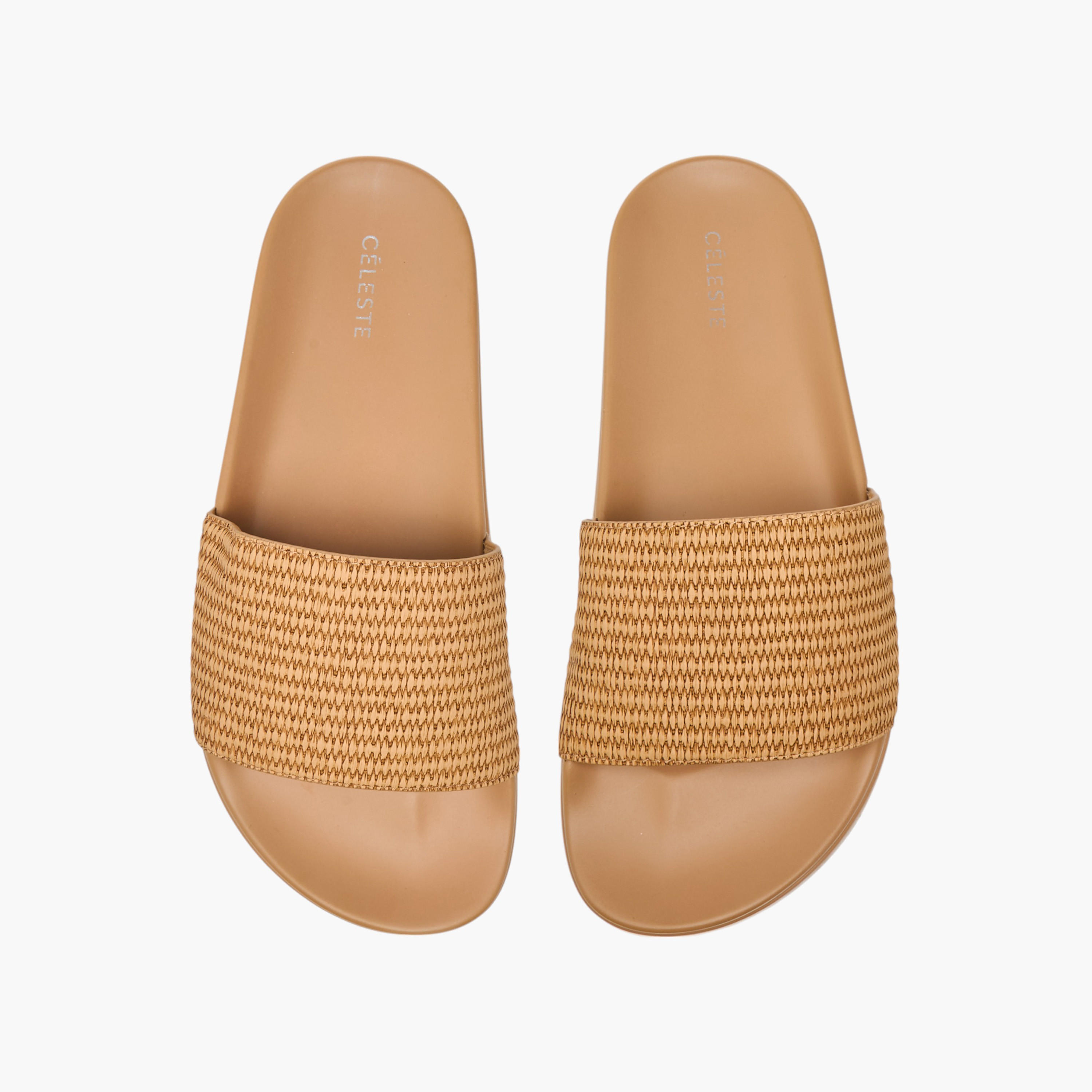 Celeste Women's Textured  Slip-On Slides-women-shoes-flipflopsandslides-image-1
