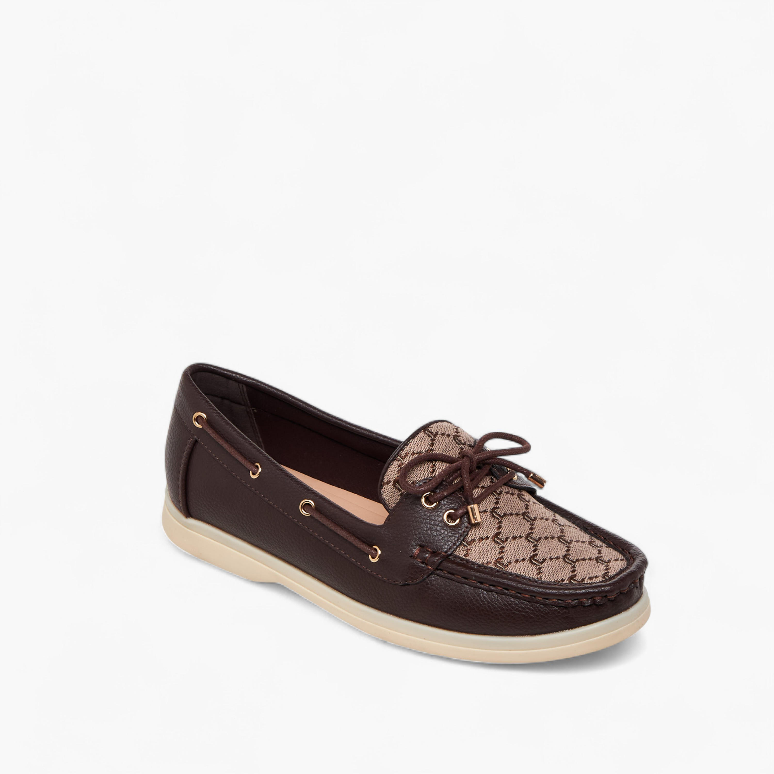 Le Confort Women Monogram Detail Slip-On Moccasins-women-shoes-loafersandmoccasins-image-2
