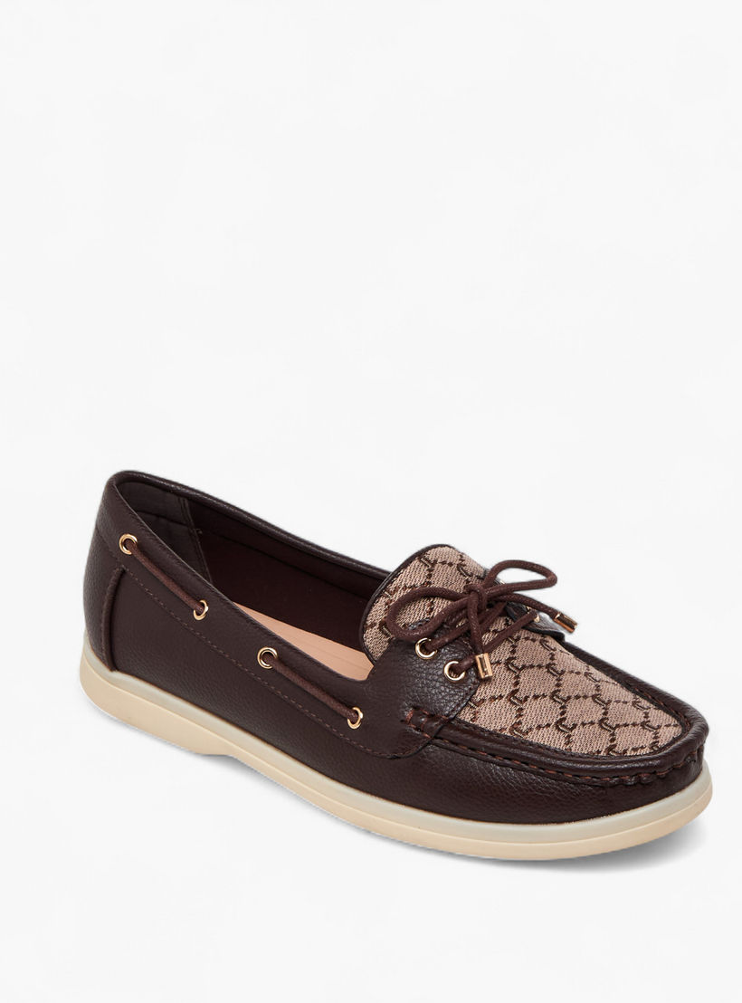 Le Confort Women Monogram Detail Slip-On Moccasins-women-shoes-loafersandmoccasins-image-2
