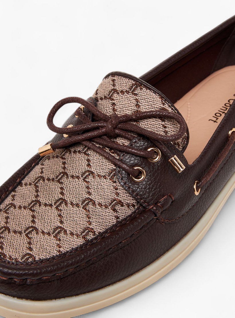 Le Confort Women Monogram Detail Slip-On Moccasins-women-shoes-loafersandmoccasins-image-4