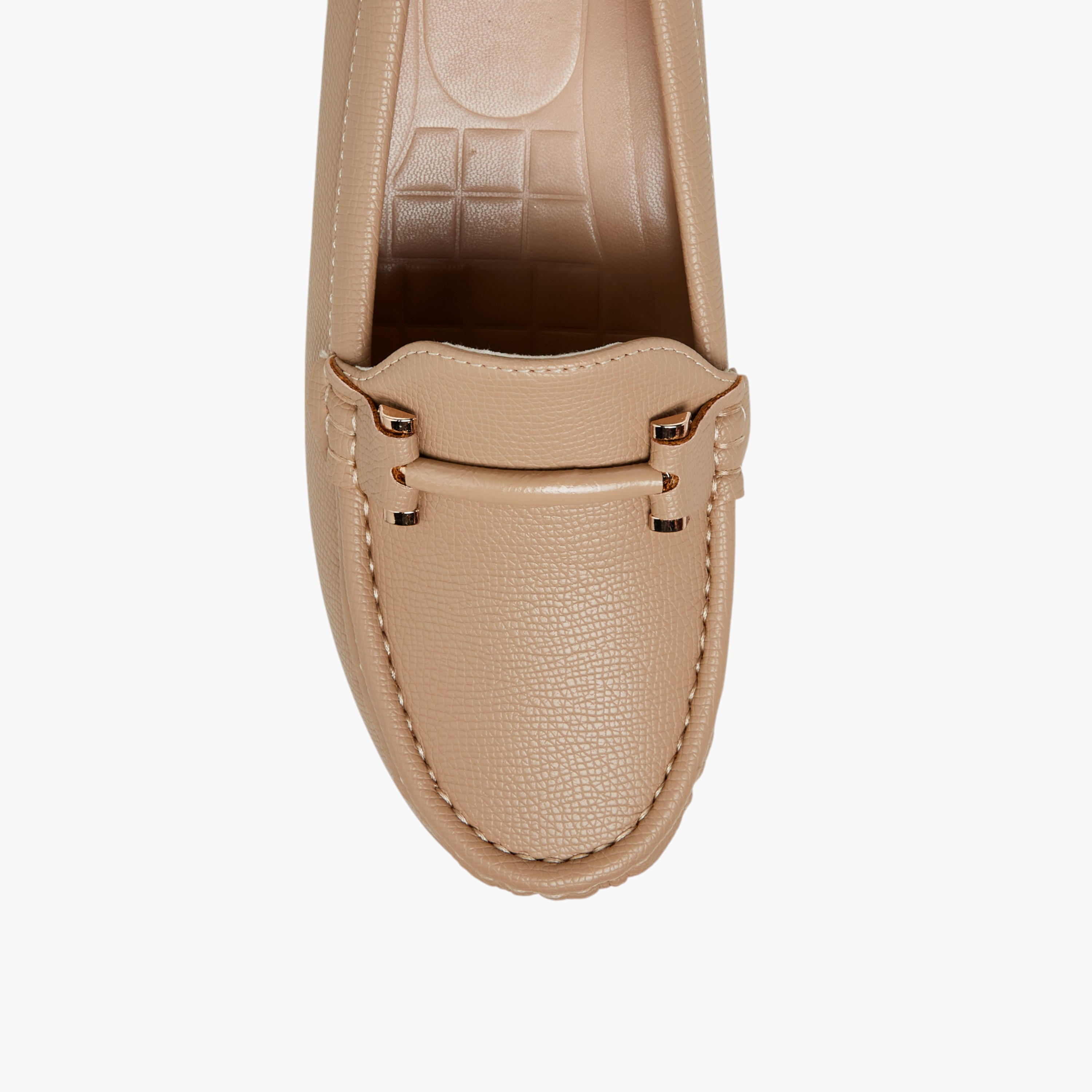 Le Confort Solid Slip-On Loafers with Wedge Heels-women-shoes-loafersandmoccasins-image-4