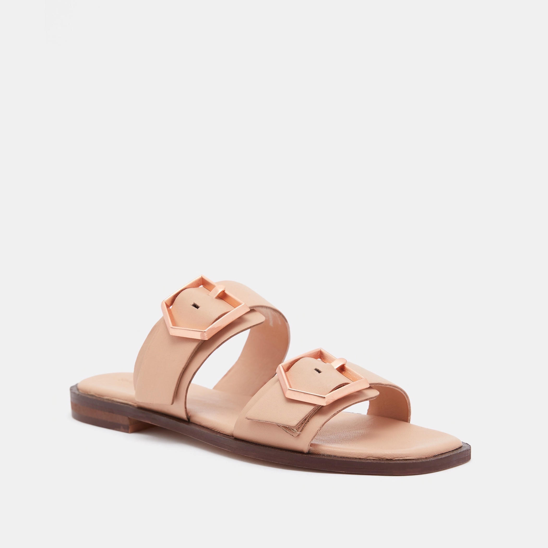 صندل شبشب سهل الارتداء بتزيينات إبزيم-women-shoes-flats-sandals-image-14