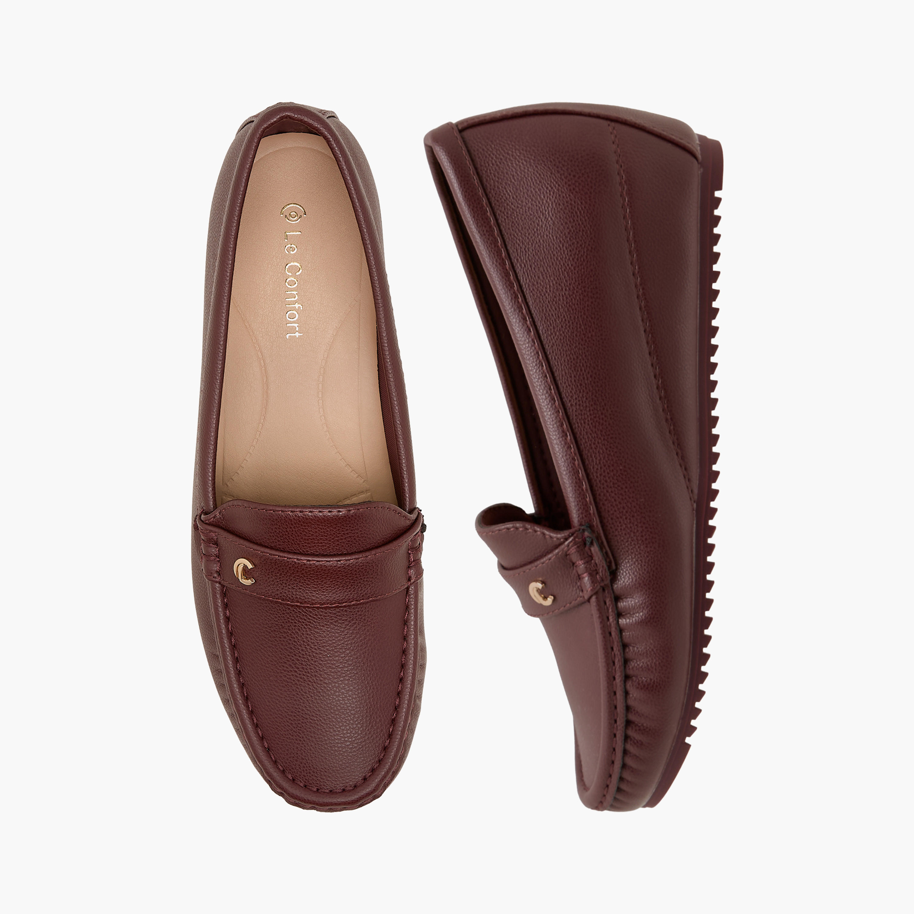 Le Confort Women Jacquard Textured Loafers-women-shoes-loafersandmoccasins-image-1