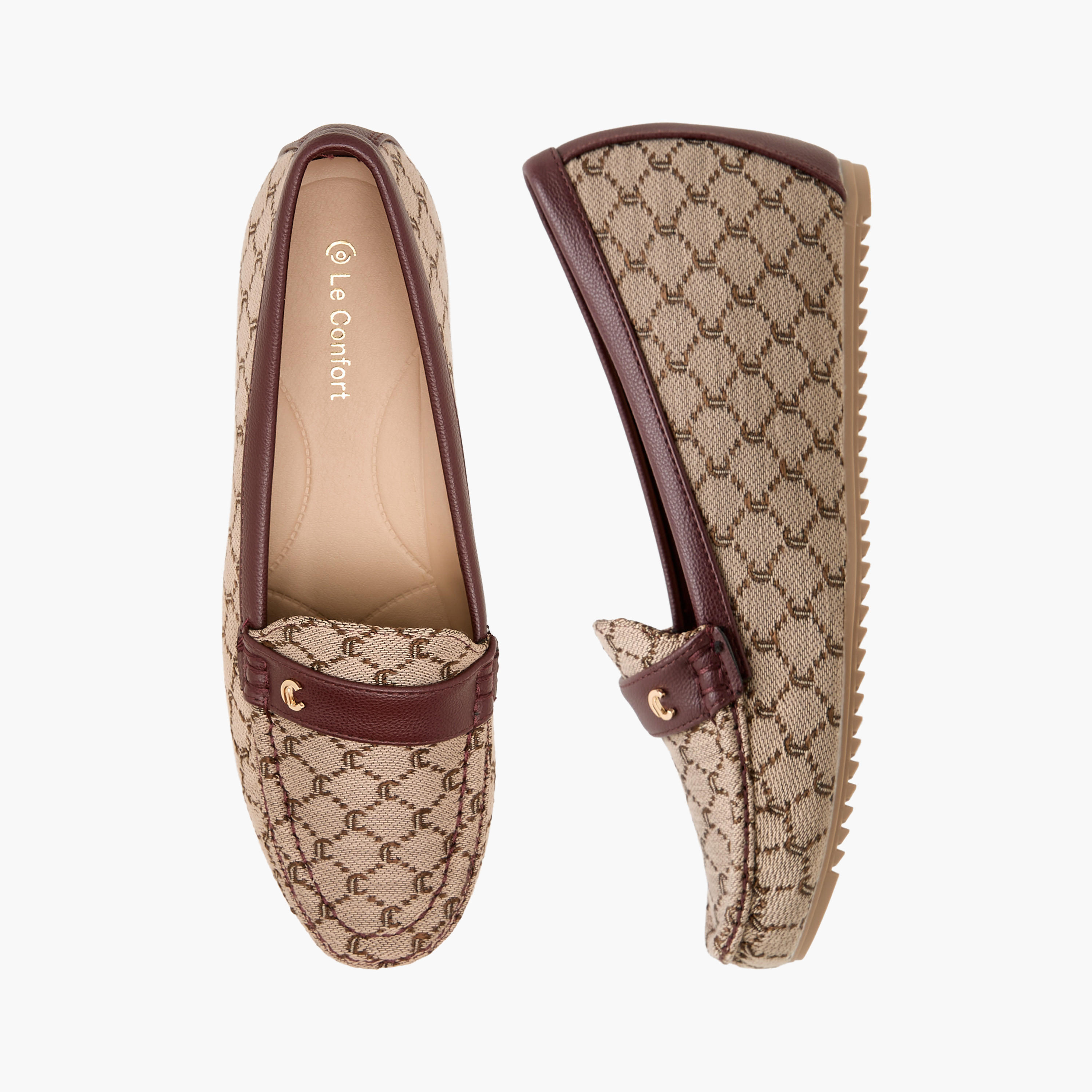 Le Confort Women Jacquard Textured Loafers-women-shoes-loafersandmoccasins-image-1