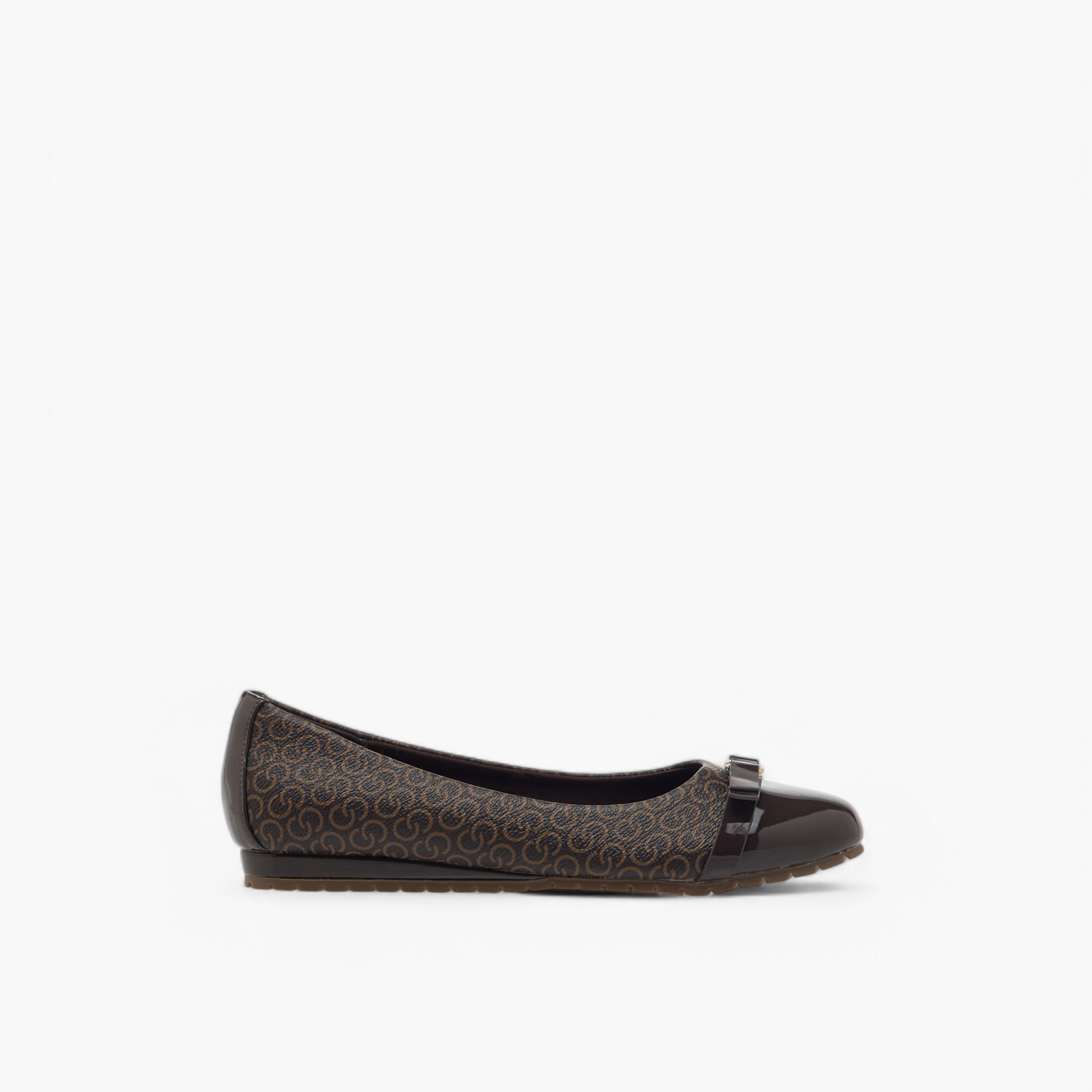 Celeste Women's Monogram Print Slip-On Ballerina Shoes with Metal Accent-women-shoes-flats-ballerinas-image-3