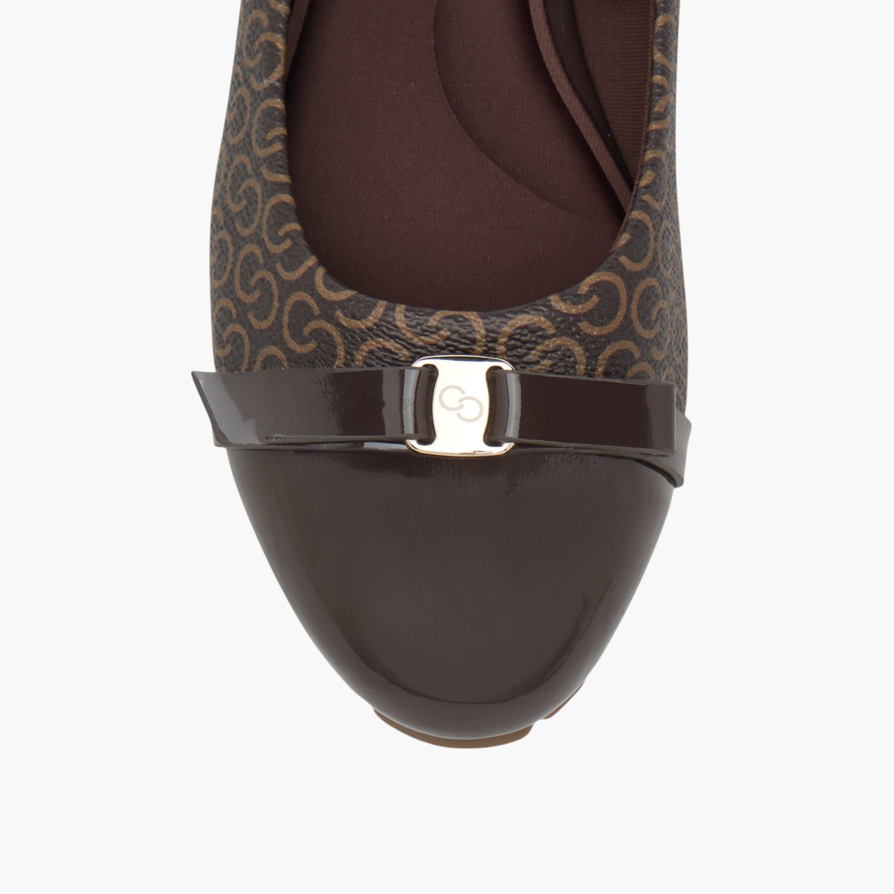 Celeste Women's Monogram Print Slip-On Ballerina Shoes with Metal Accent-women-shoes-flats-ballerinas-image-4