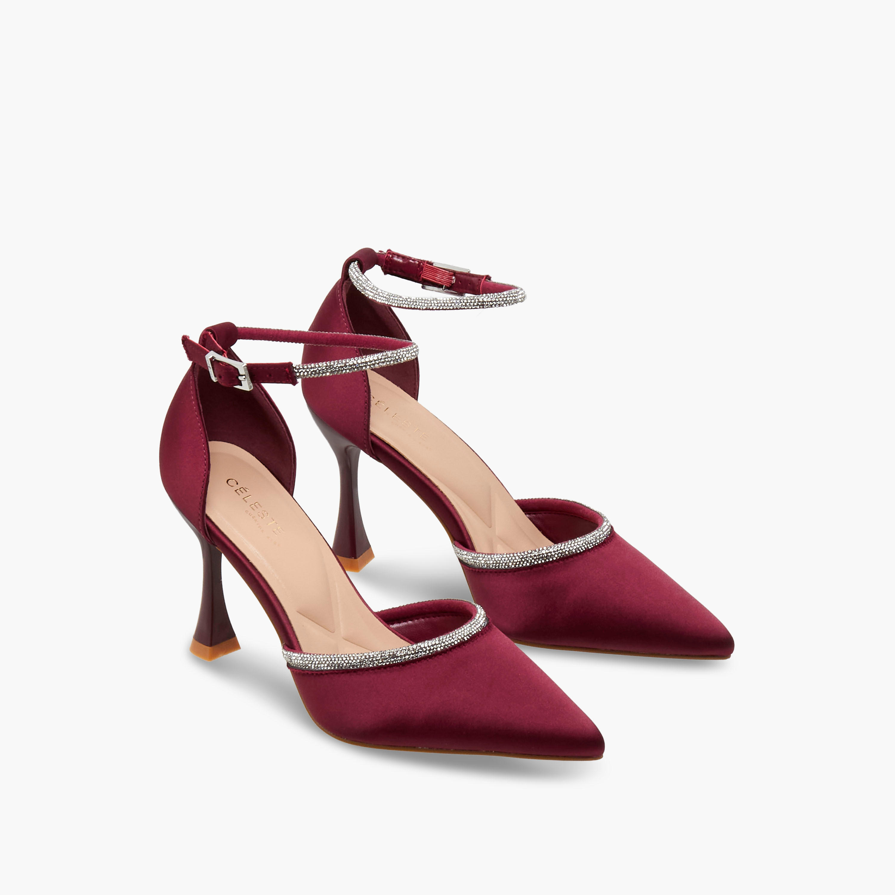 Celeste Women Embellished Flared Heel Shoes-women-shoes-heels-image-1