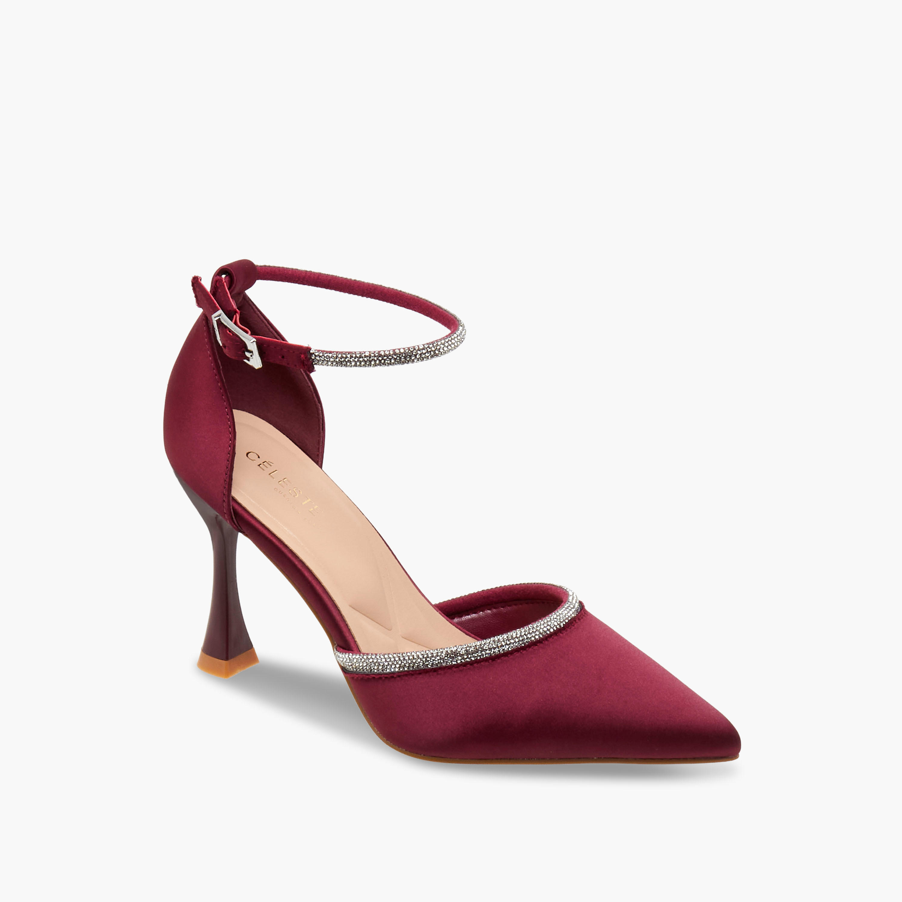 Celeste Women Embellished Flared Heel Shoes-women-shoes-heels-image-2