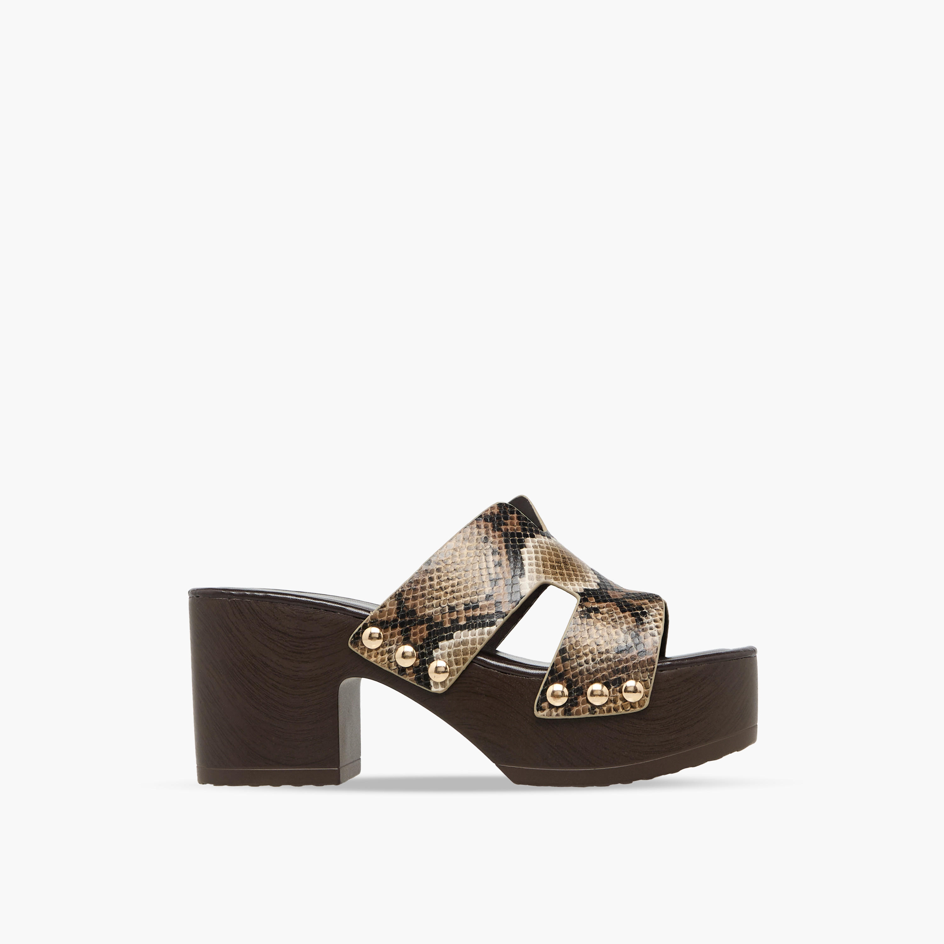 Surestep Women Lightweight Stud Embellished Metallic Platform Heel Sandals-women-shoes-sandals-heeled-image-3