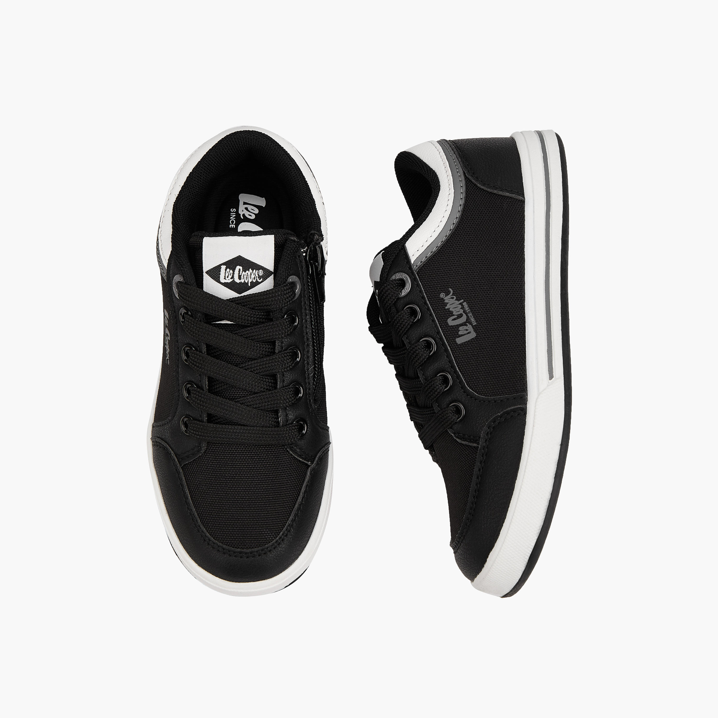 Lee Cooper Kids' Panelled Lace-Up Sneakers-boys-shoes-sneakers-image-1