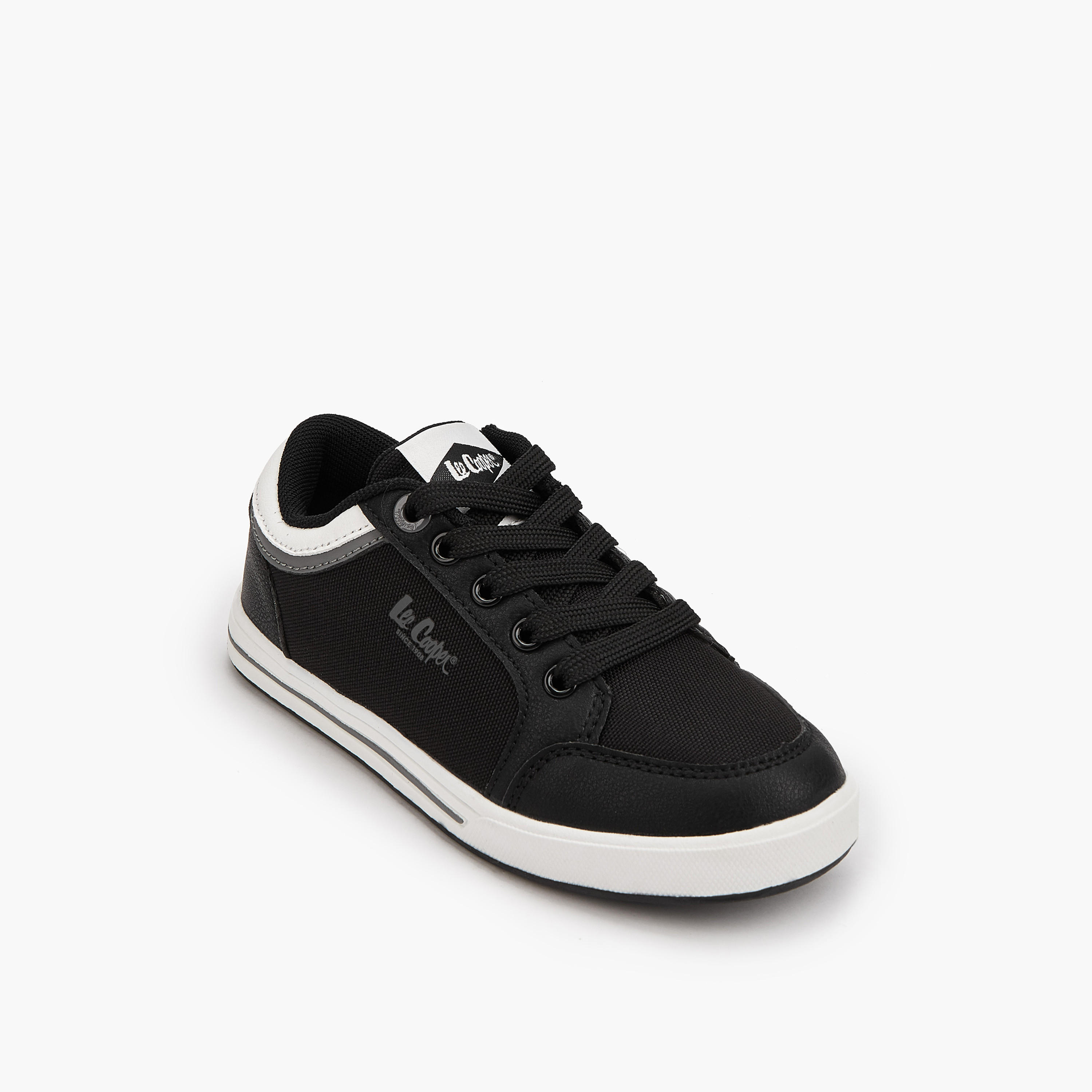 Lee Cooper Kids' Panelled Lace-Up Sneakers-boys-shoes-sneakers-image-3