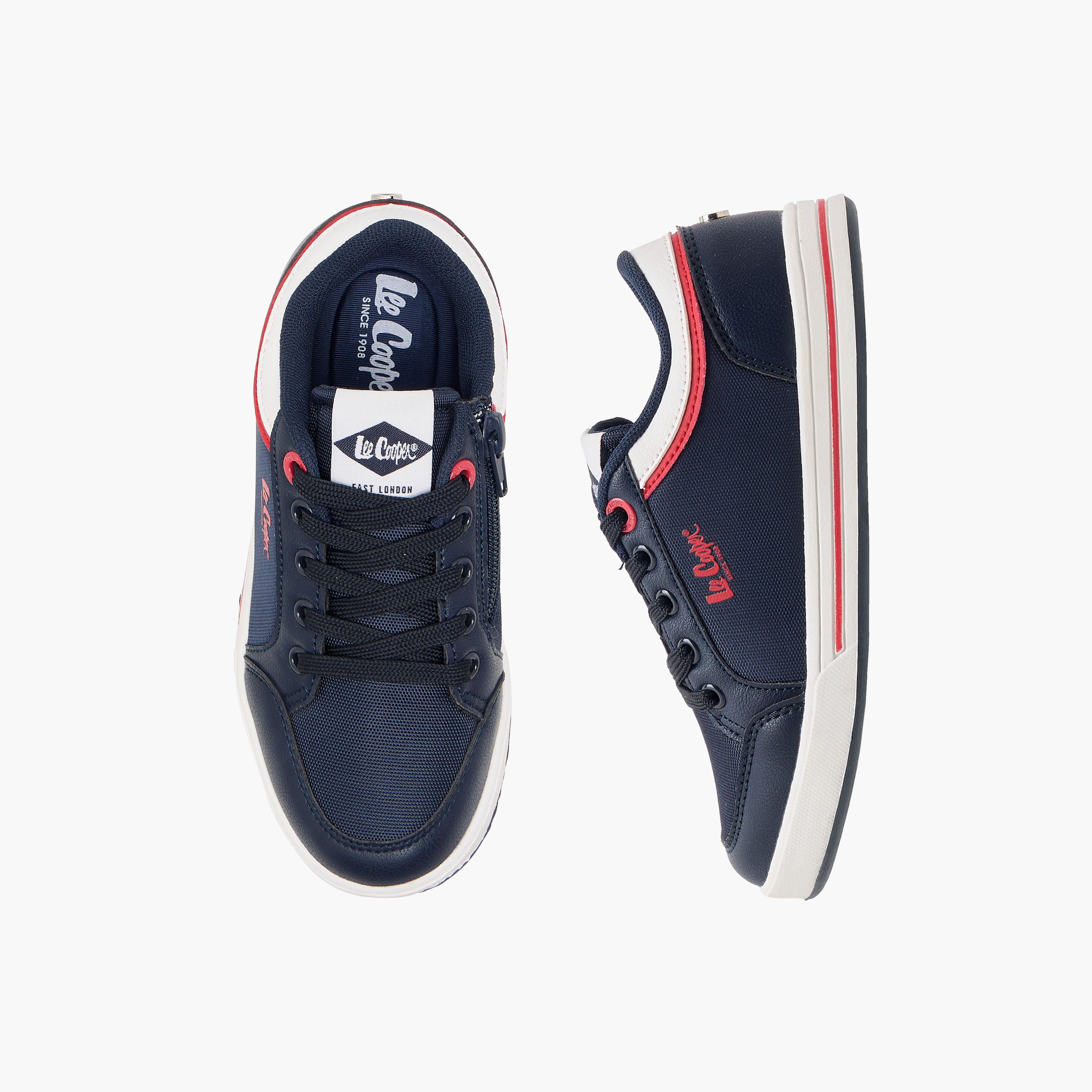 Lee Cooper Kids' Panelled Lace-Up Sneakers-boys-shoes-sneakers-image-1