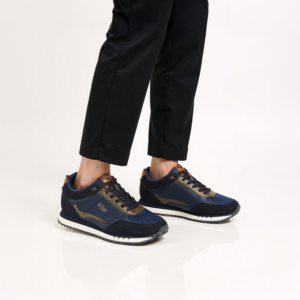 Lee Cooper Men's Panelled Lace-Up Sneakers-men-shoes-sneakers-image-2