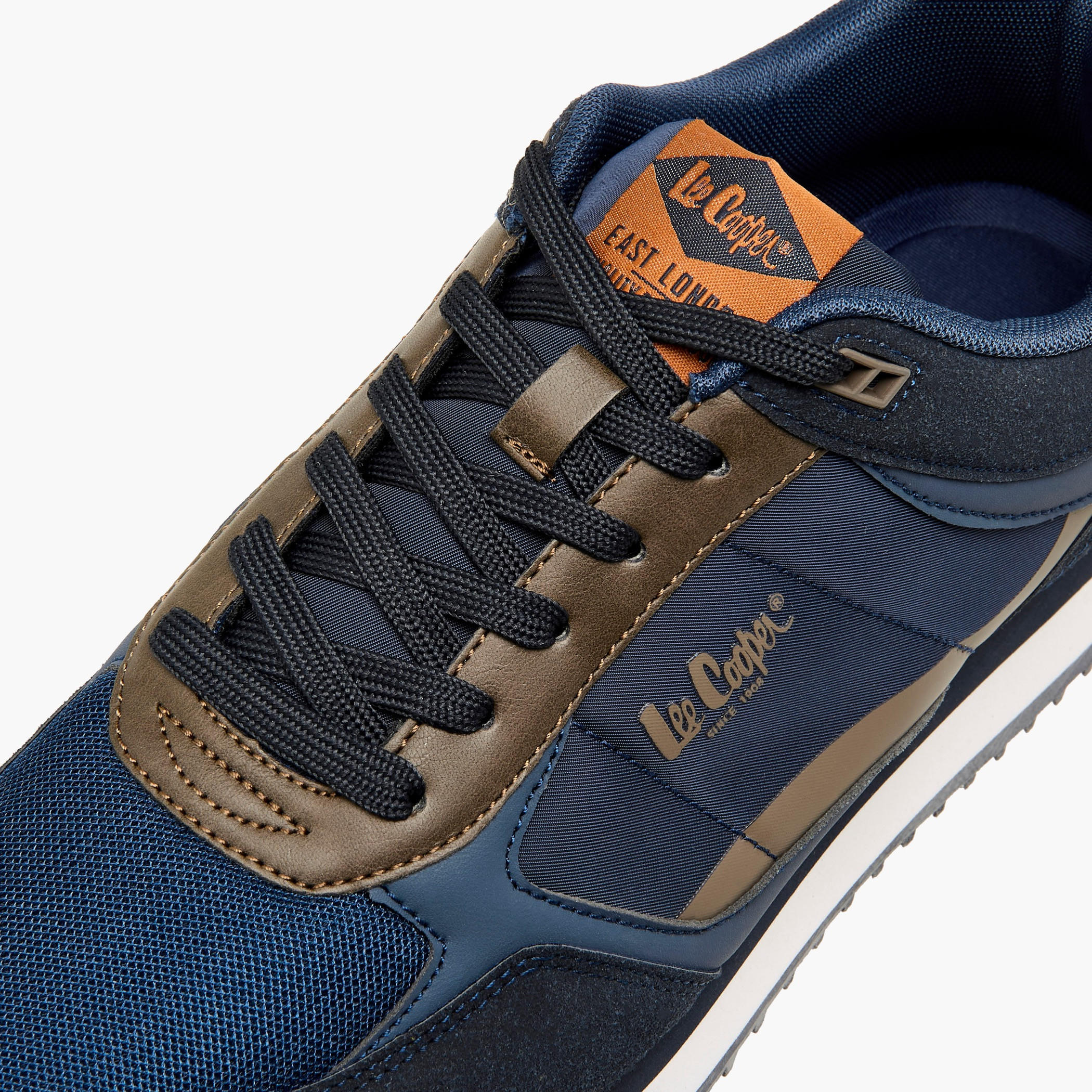 Lee Cooper Men's Panelled Lace-Up Sneakers-men-shoes-sneakers-image-5