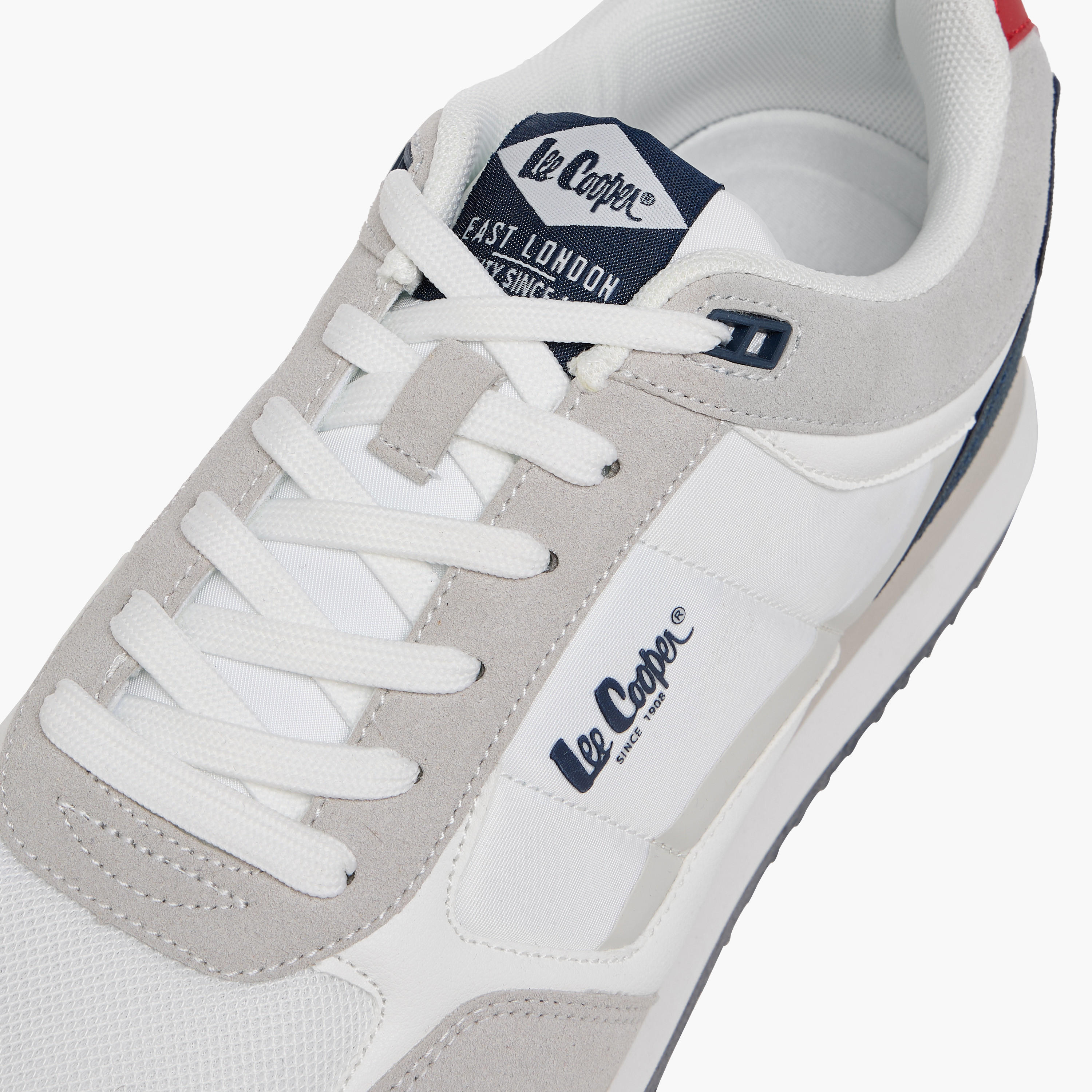 Lee Cooper Men's Panelled Lace-Up Sneakers-men-shoes-sneakers-image-3