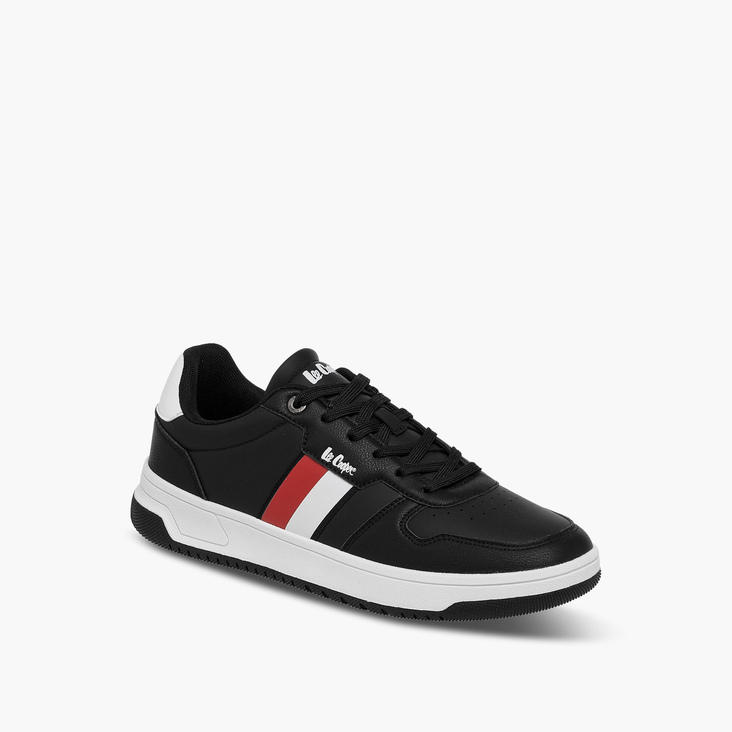 Lee Cooper Men's Panelled Sneakers with Lace-Up Closure-men-shoes-sneakers-image-2
