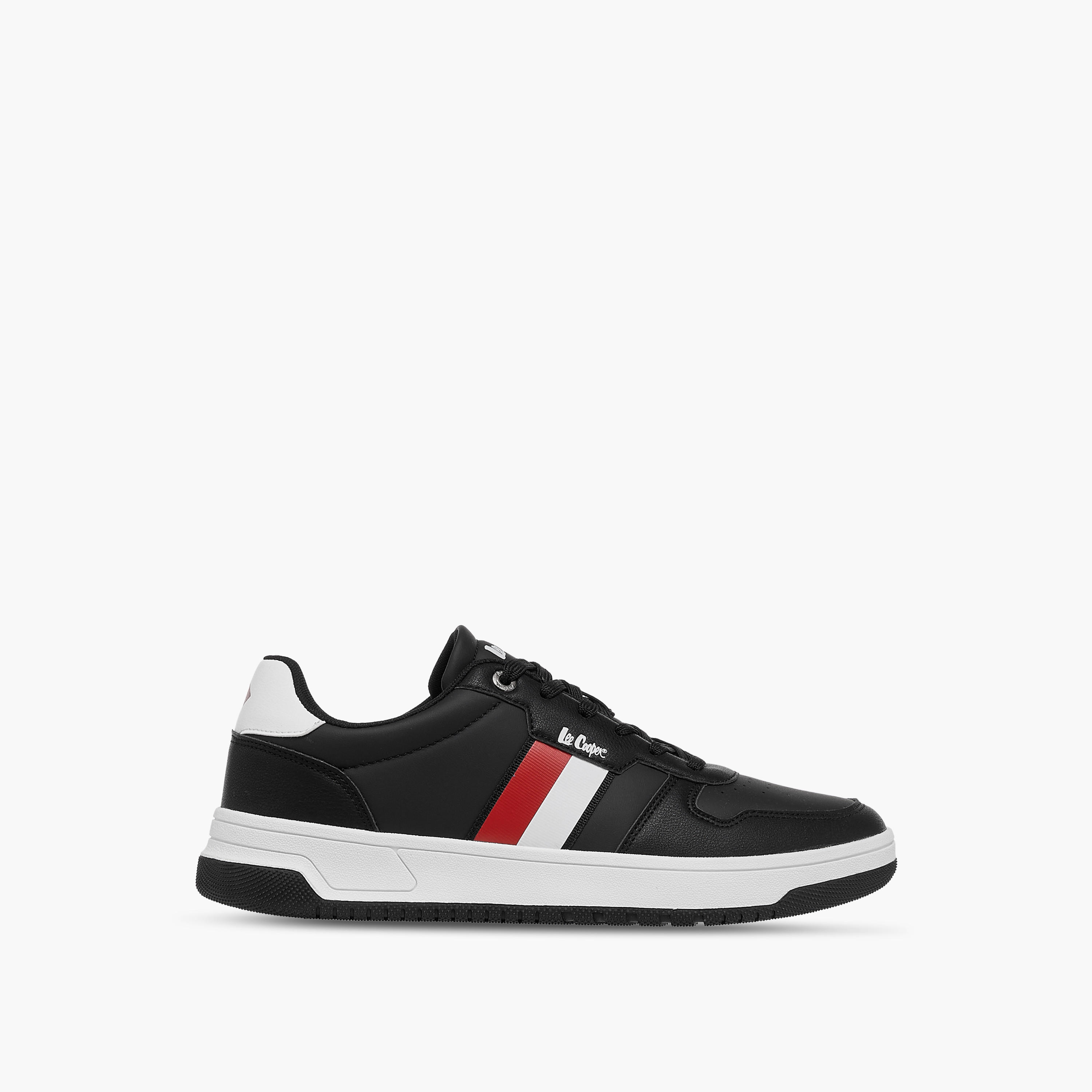 Lee Cooper Men's Panelled Sneakers with Lace-Up Closure-men-shoes-sneakers-image-3
