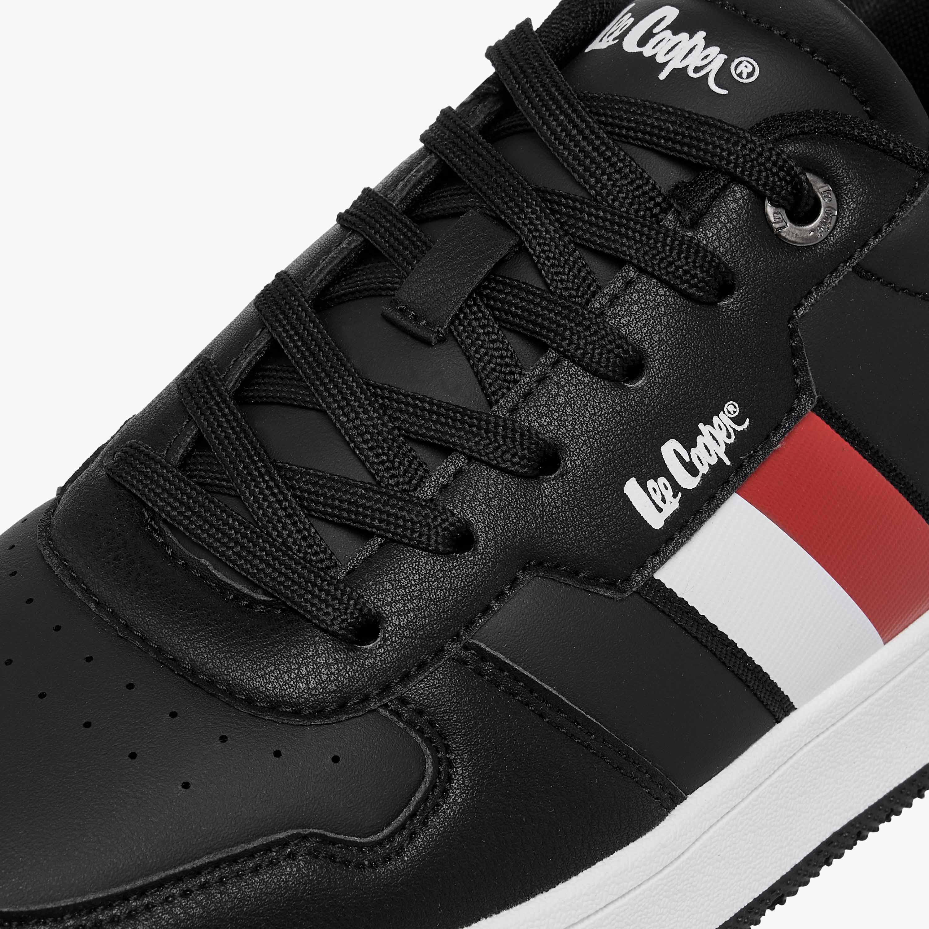 Lee Cooper Men's Panelled Sneakers with Lace-Up Closure-men-shoes-sneakers-image-4