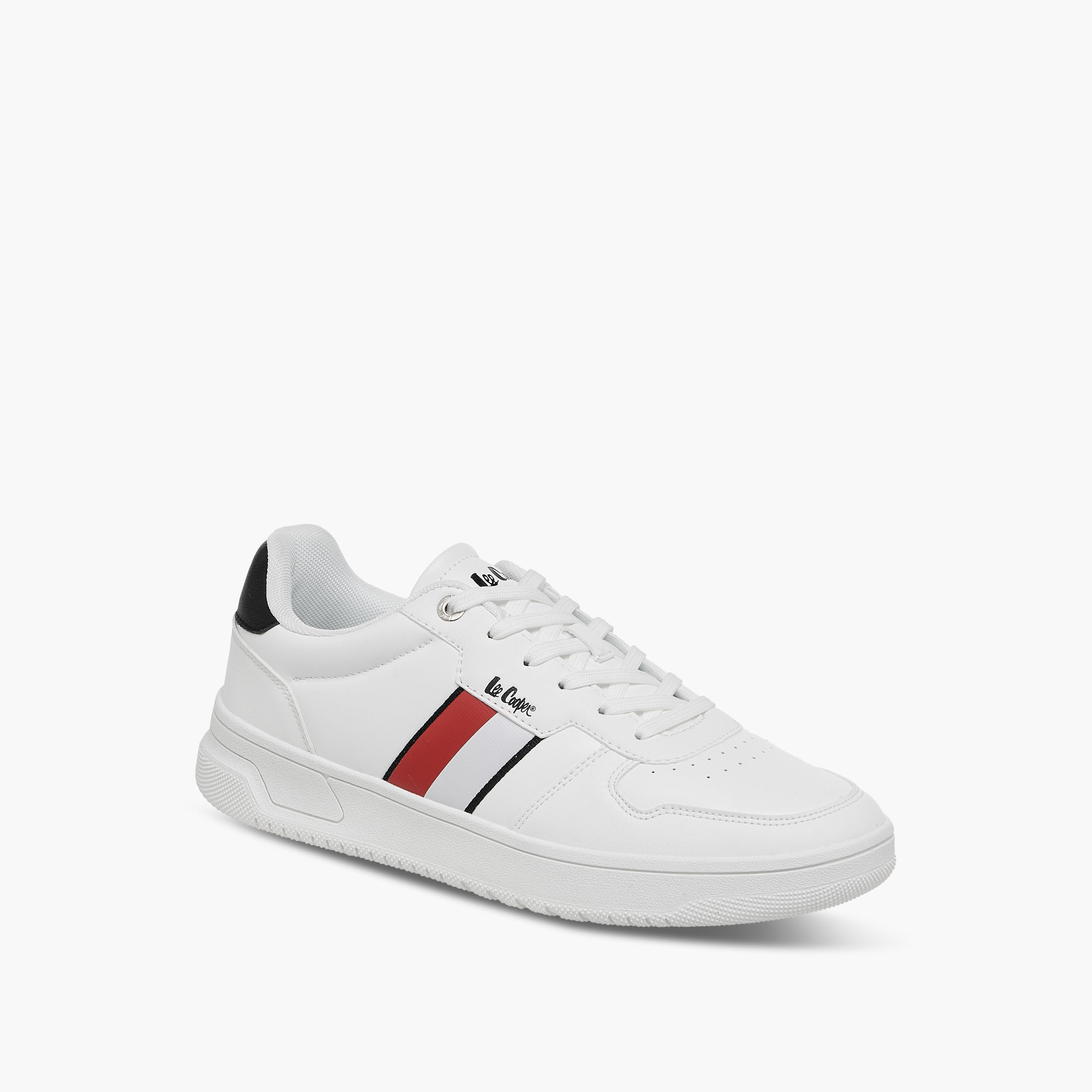 Lee Cooper Men's Panelled Sneakers with Lace-Up Closure-men-shoes-sneakers-image-2