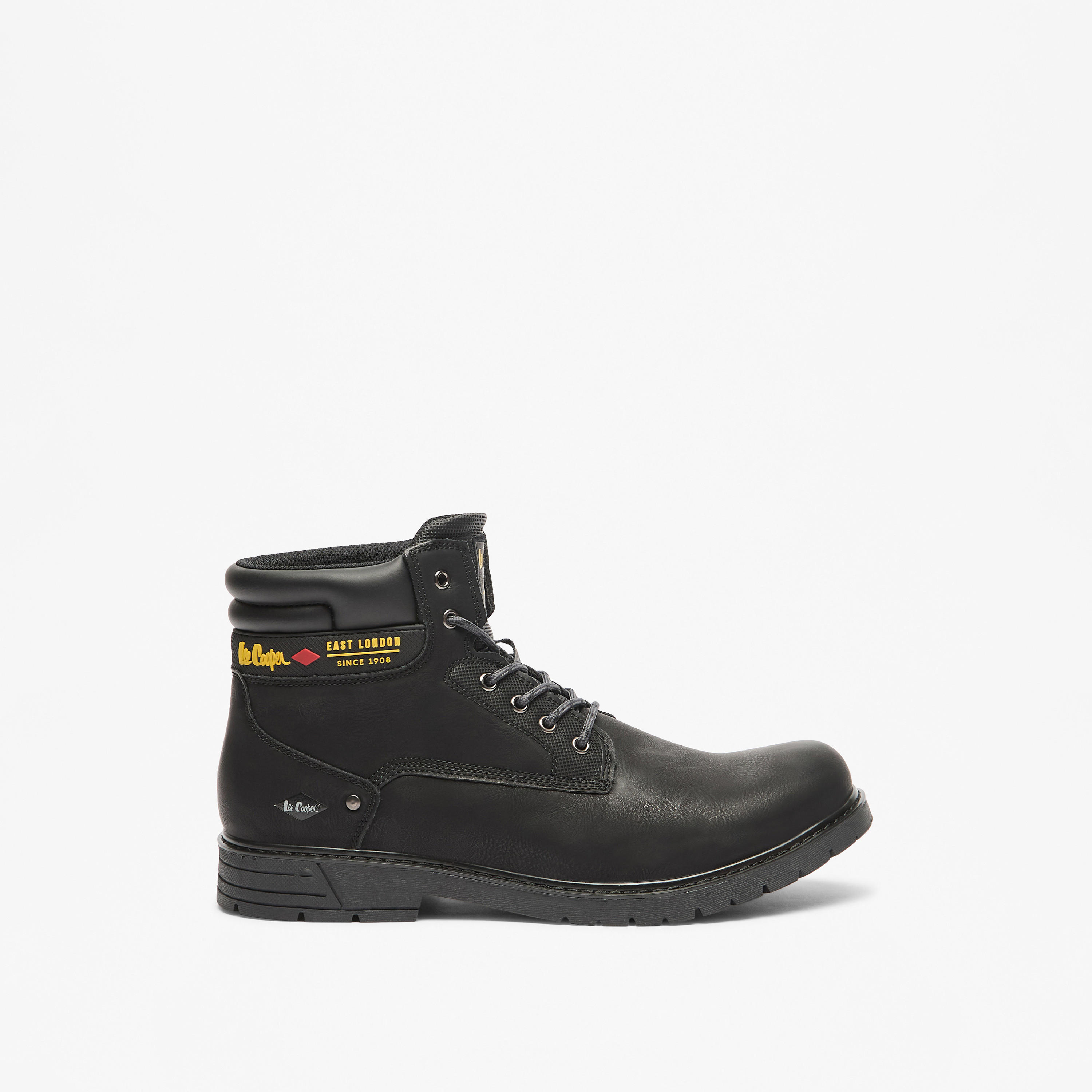 Lee Cooper Men's Logo Detail Chukka Boots with Lace-Up Closure-men-shoes-boots-image-3