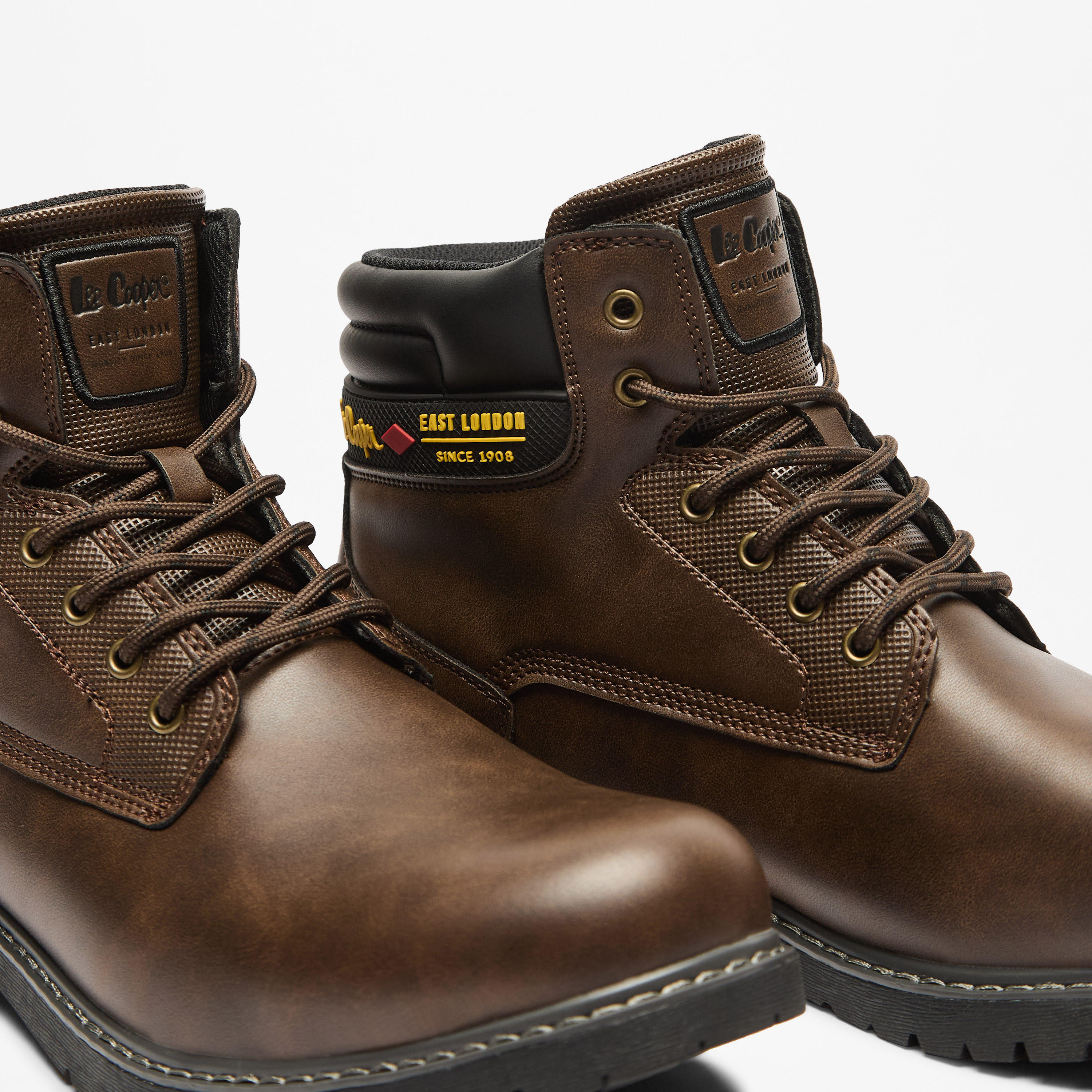 Lee Cooper Men's Logo Detail Chukka Boots with Lace-Up Closure-men-shoes-boots-image-5