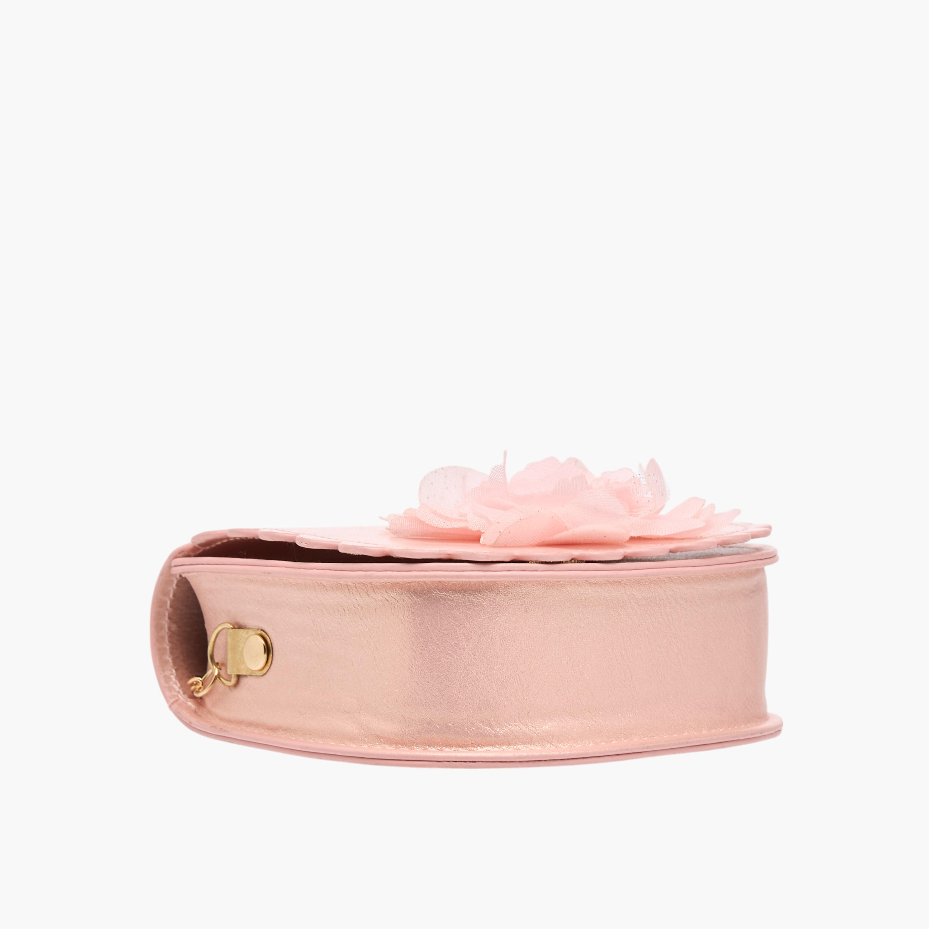Flora Bella Applique Detail Sling Bag with Magnetic Closure-girls-accessories-bags-image-6