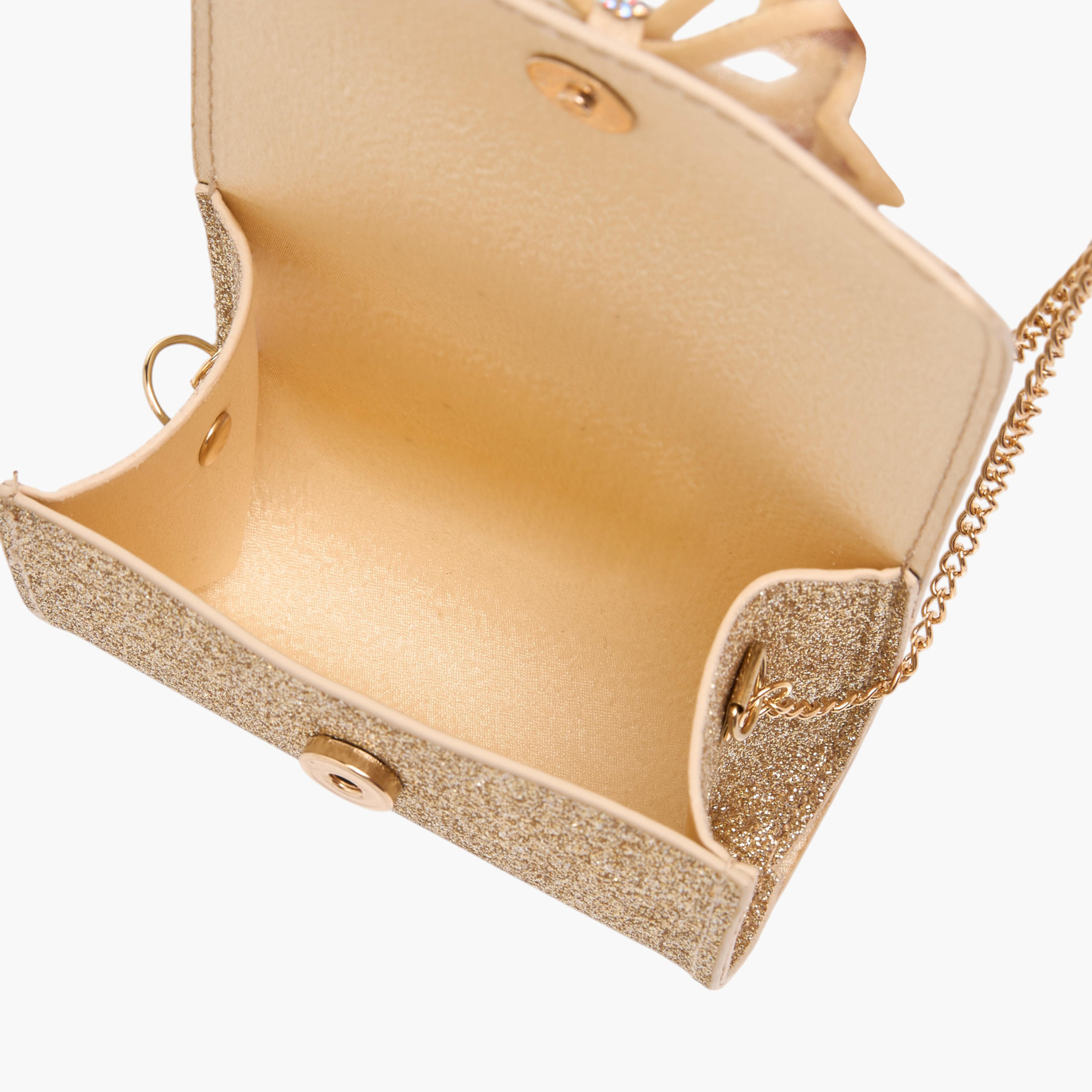 Flora Bella Bow Detail Embellished Sling Bag with Magnetic Closure-girls-accessories-bags-image-7