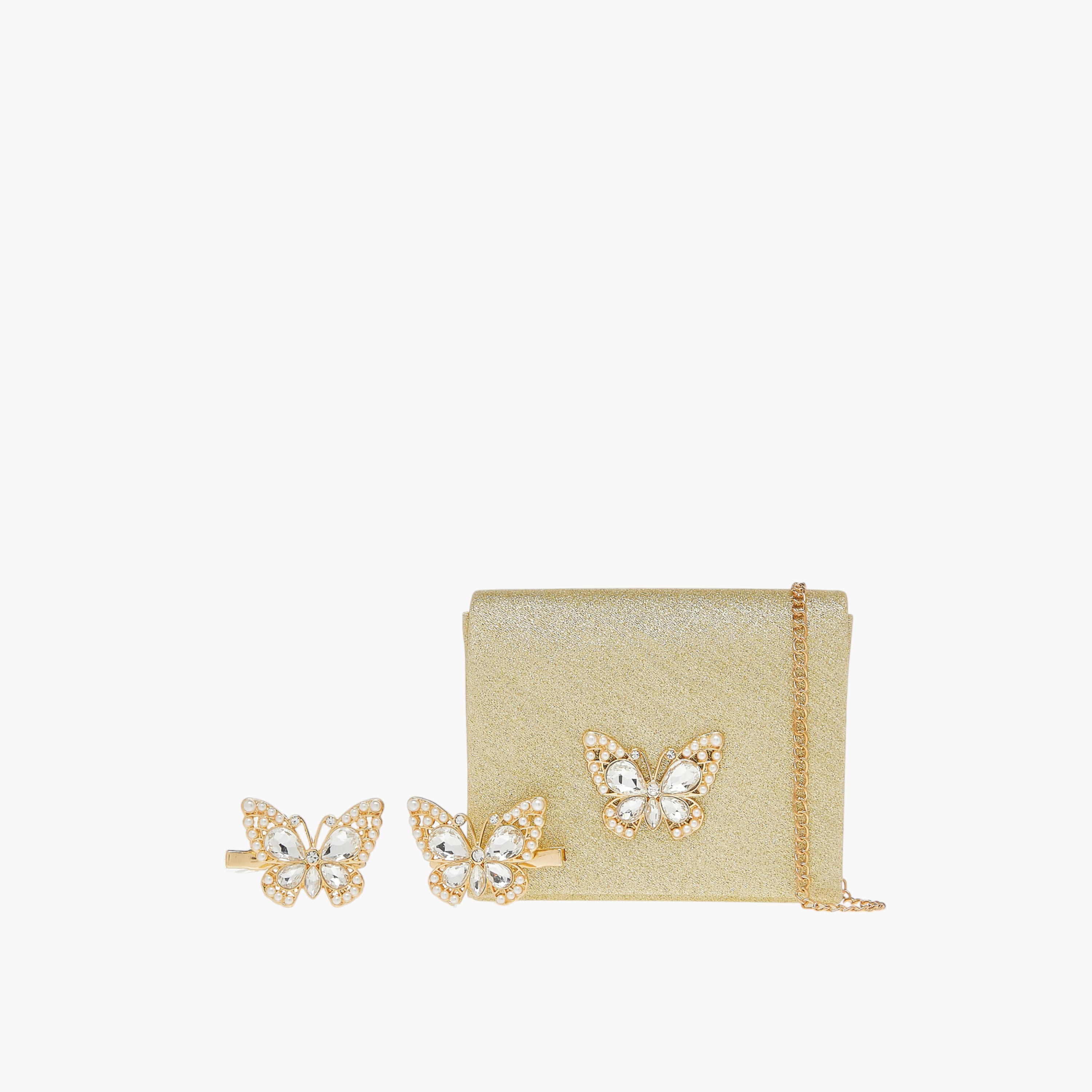 Flora Bella 3-Piece Glitter Embellished Sling Bag and Hairclip Set-girls-accessories-bags-image-1