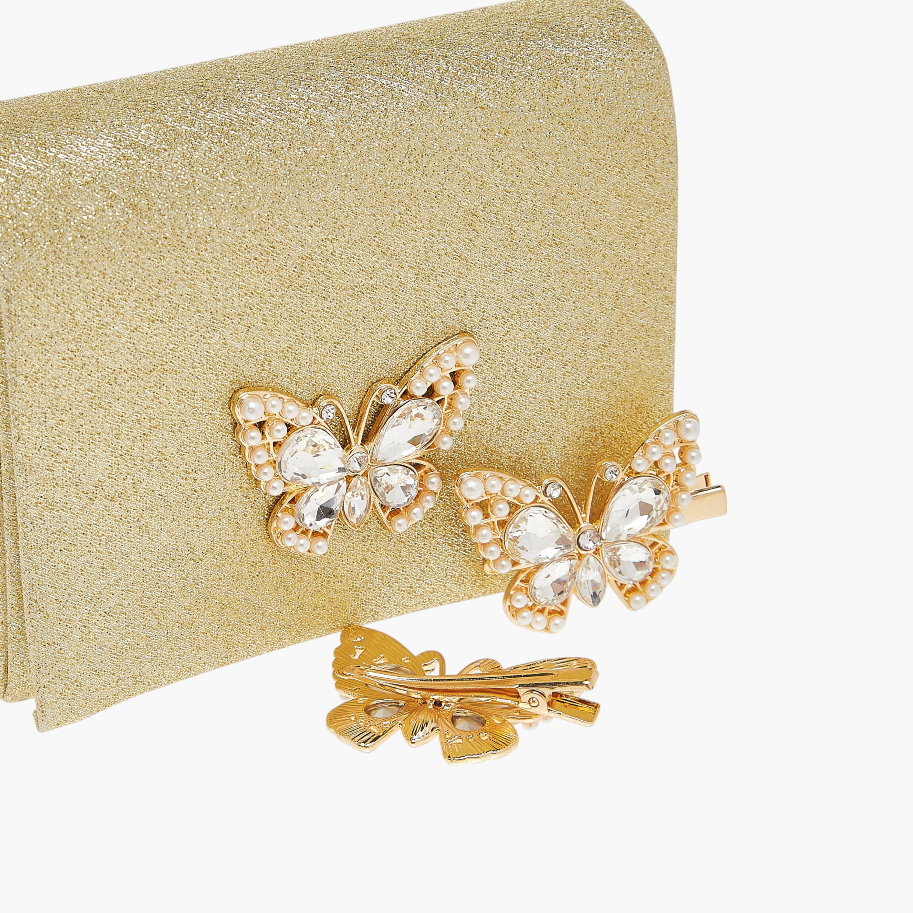 Flora Bella 3-Piece Glitter Embellished Sling Bag and Hairclip Set-girls-accessories-bags-image-4