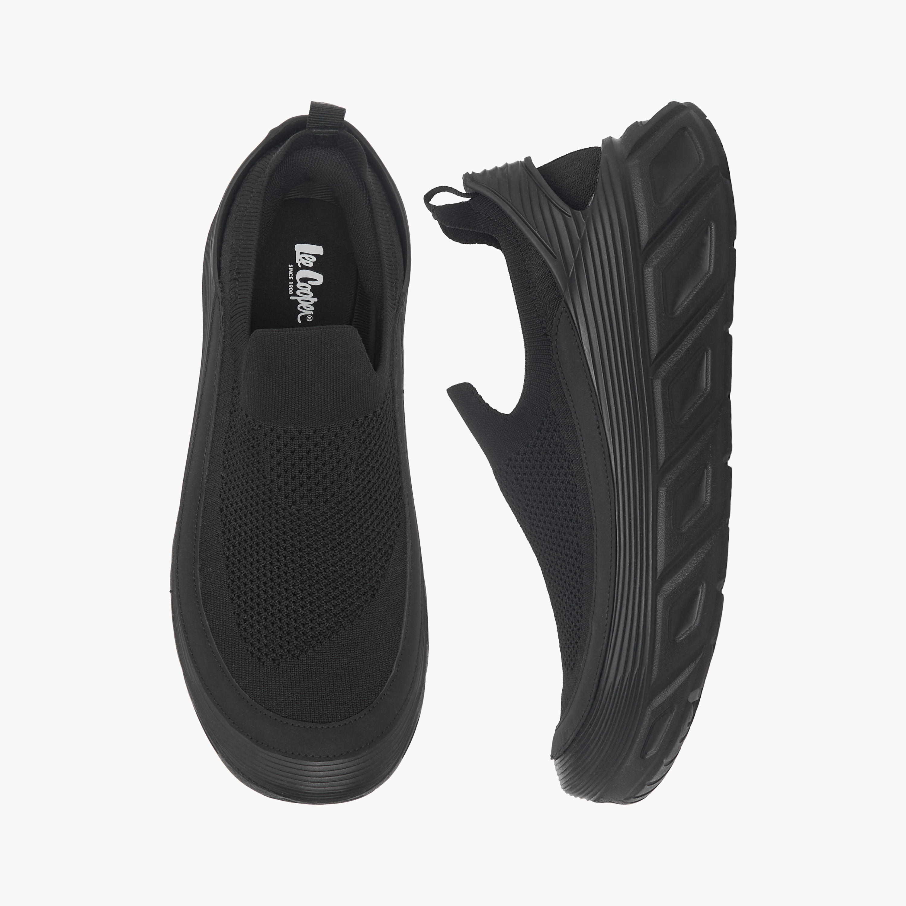 Lee Cooper Men's Pull Tab Detail Slip-On Sneakers-men-shoes-sneakers-image-1