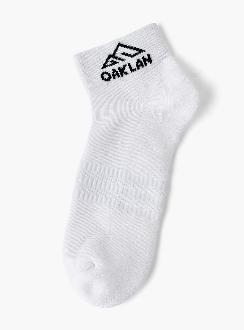 طقم جوارب رياضية 5 أزواج بطول الكاحل للرجال من أوكلان من شو إكسبريس-men-socks-image-2