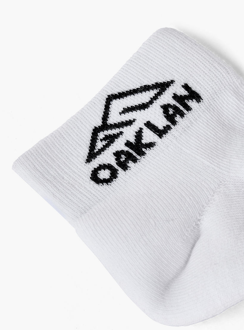 طقم جوارب رياضية 5 أزواج بطول الكاحل للرجال من أوكلان من شو إكسبريس-men-socks-image-3