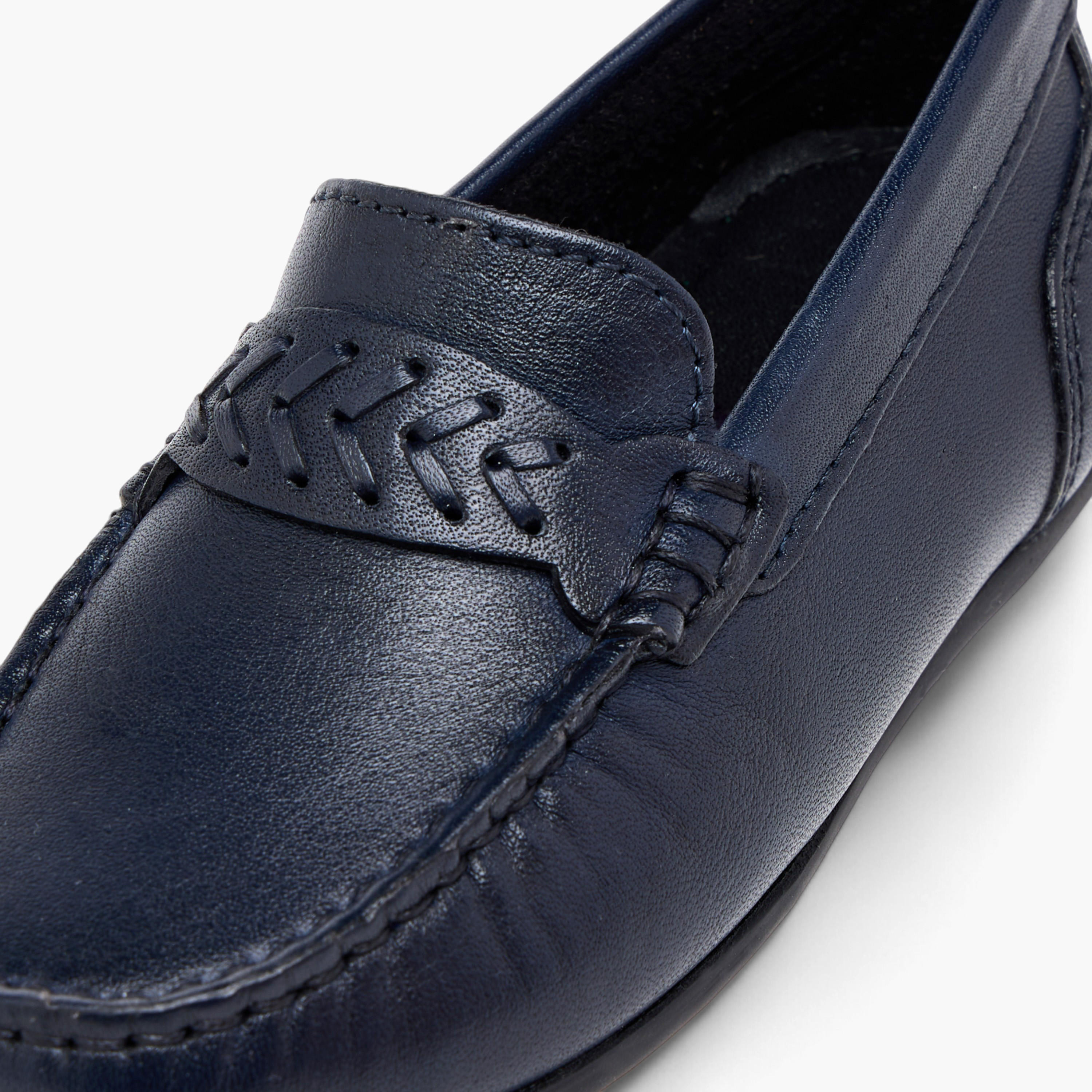 Mister Duchini Textured Slip-On Loafers-boys-shoes-loafers-image-4