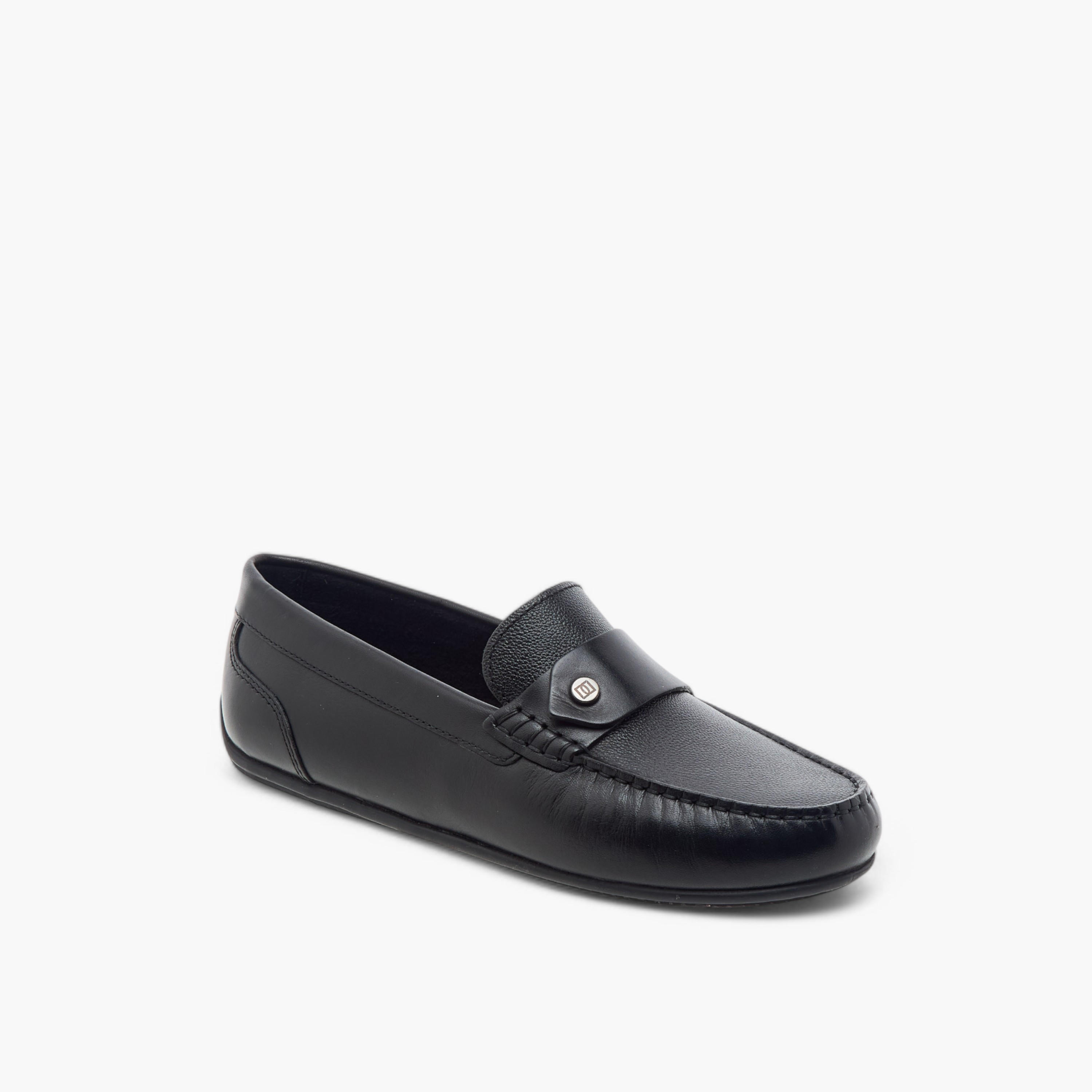 Mister Duchini Textured Slip-On Moccasins-boys-shoes-loafers-image-3