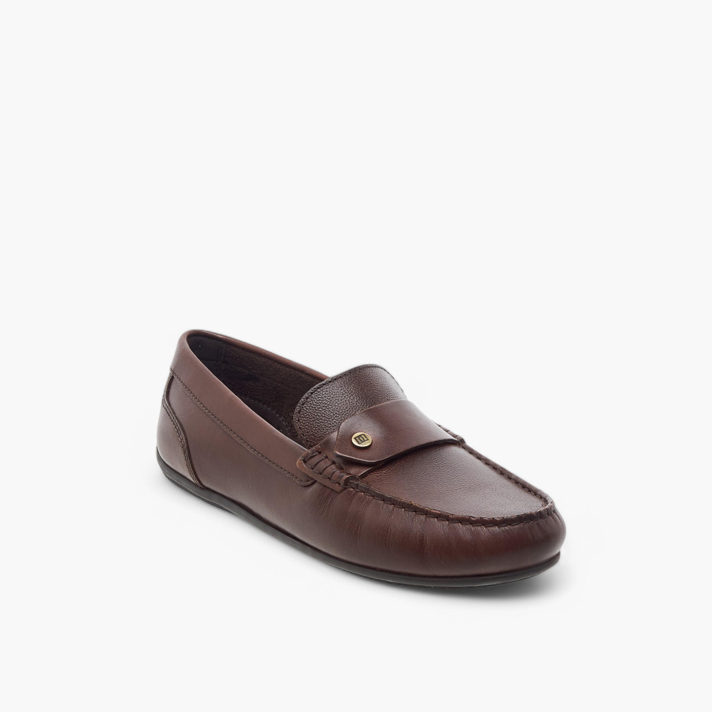 Mister Duchini Textured Slip-On Moccasins-boys-shoes-loafers-image-2