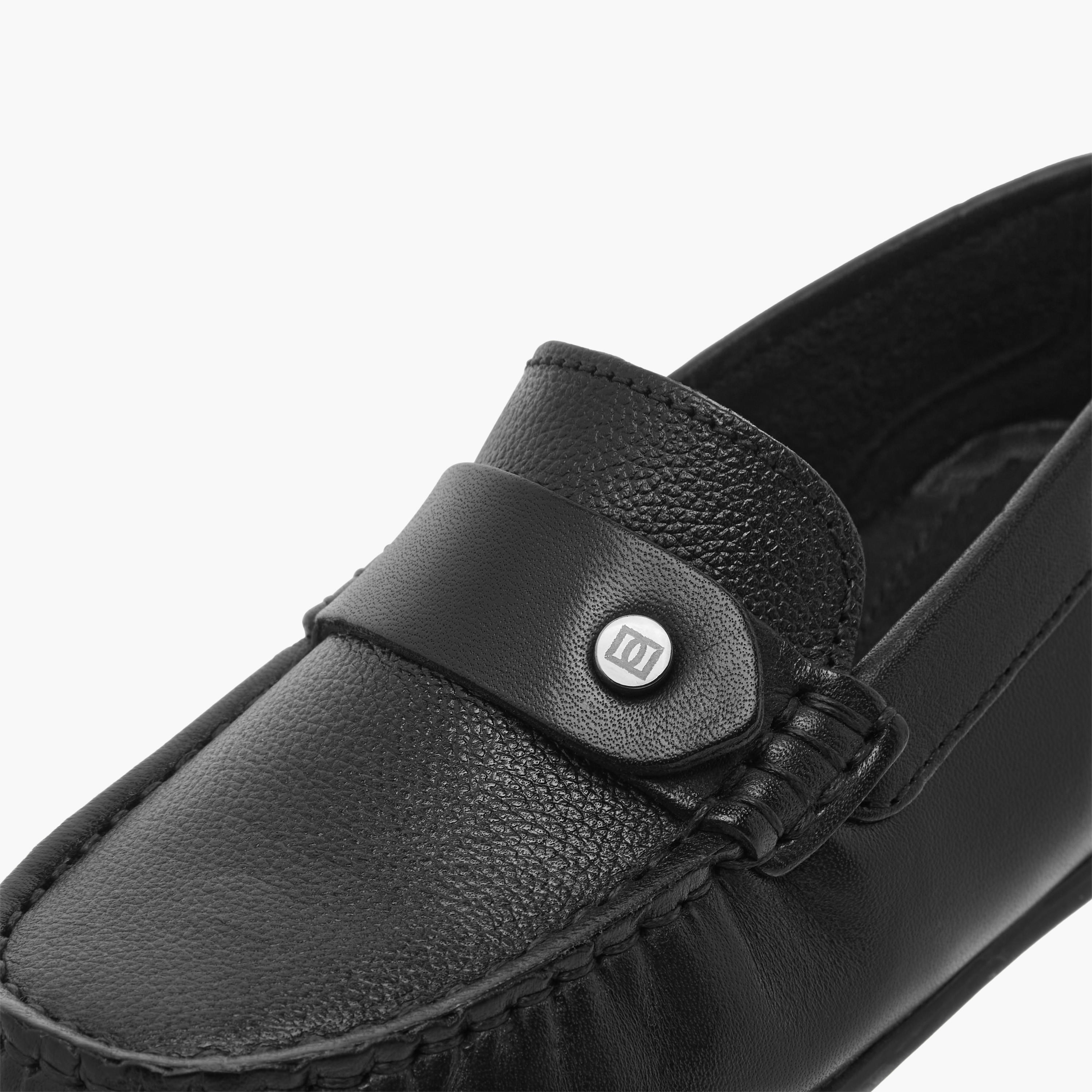 Mister Duchini Textured Slip-On Moccasins-boys-shoes-loafers-image-4