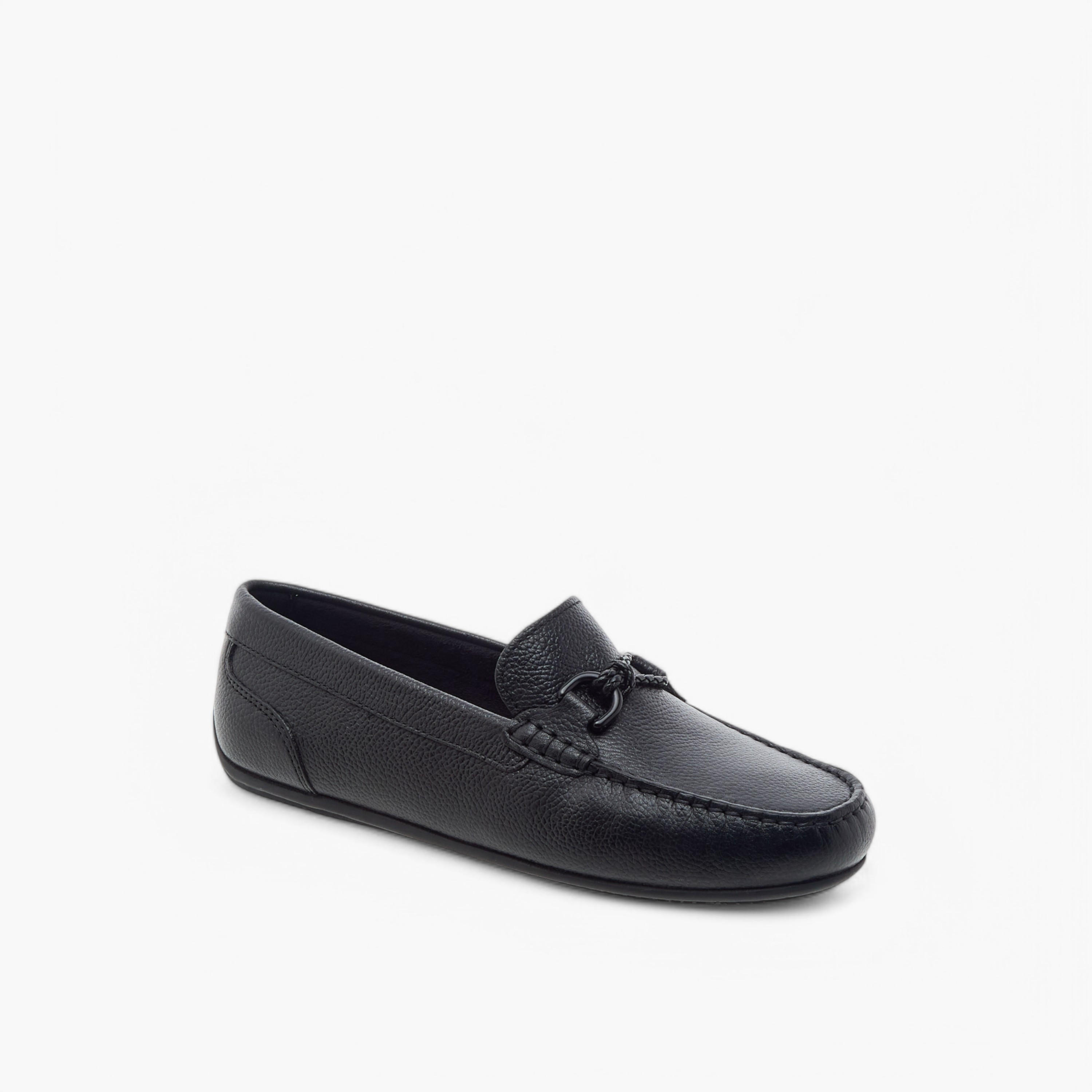 Mister Duchini Textured Slip-On Moccasins with Metal Accent-boys-shoes-loafers-image-2