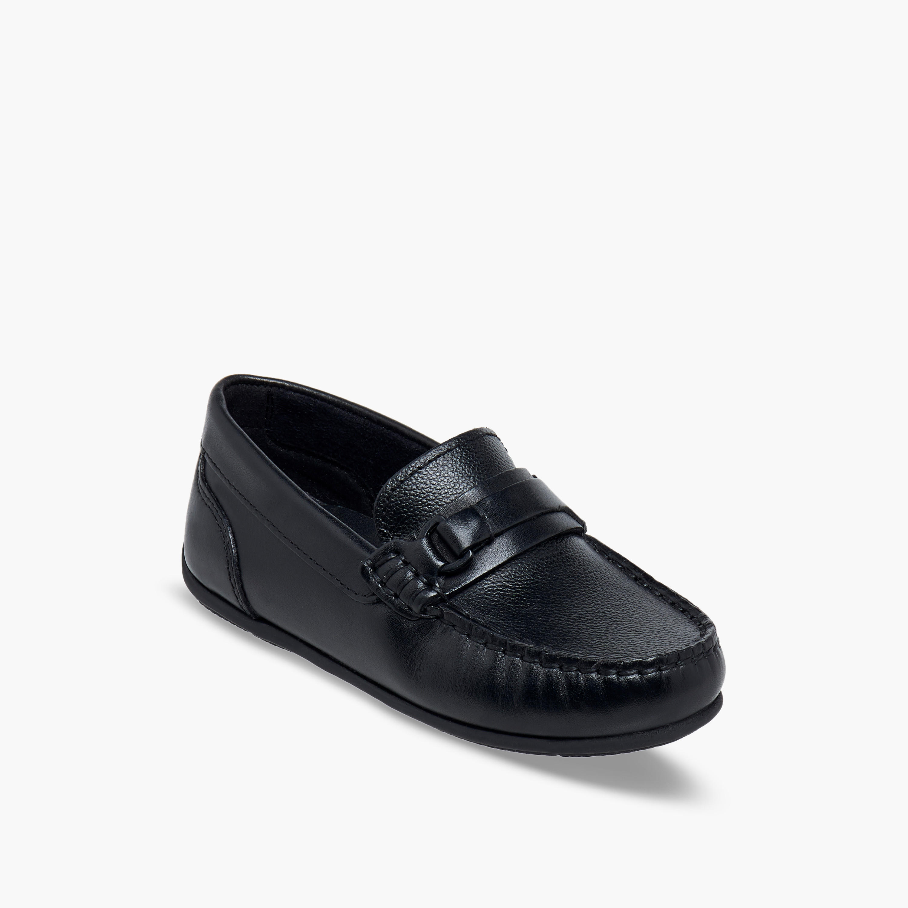 Mister Duchini Boys Leather Slip-On Moccasins-boys-shoes-loafers-image-3