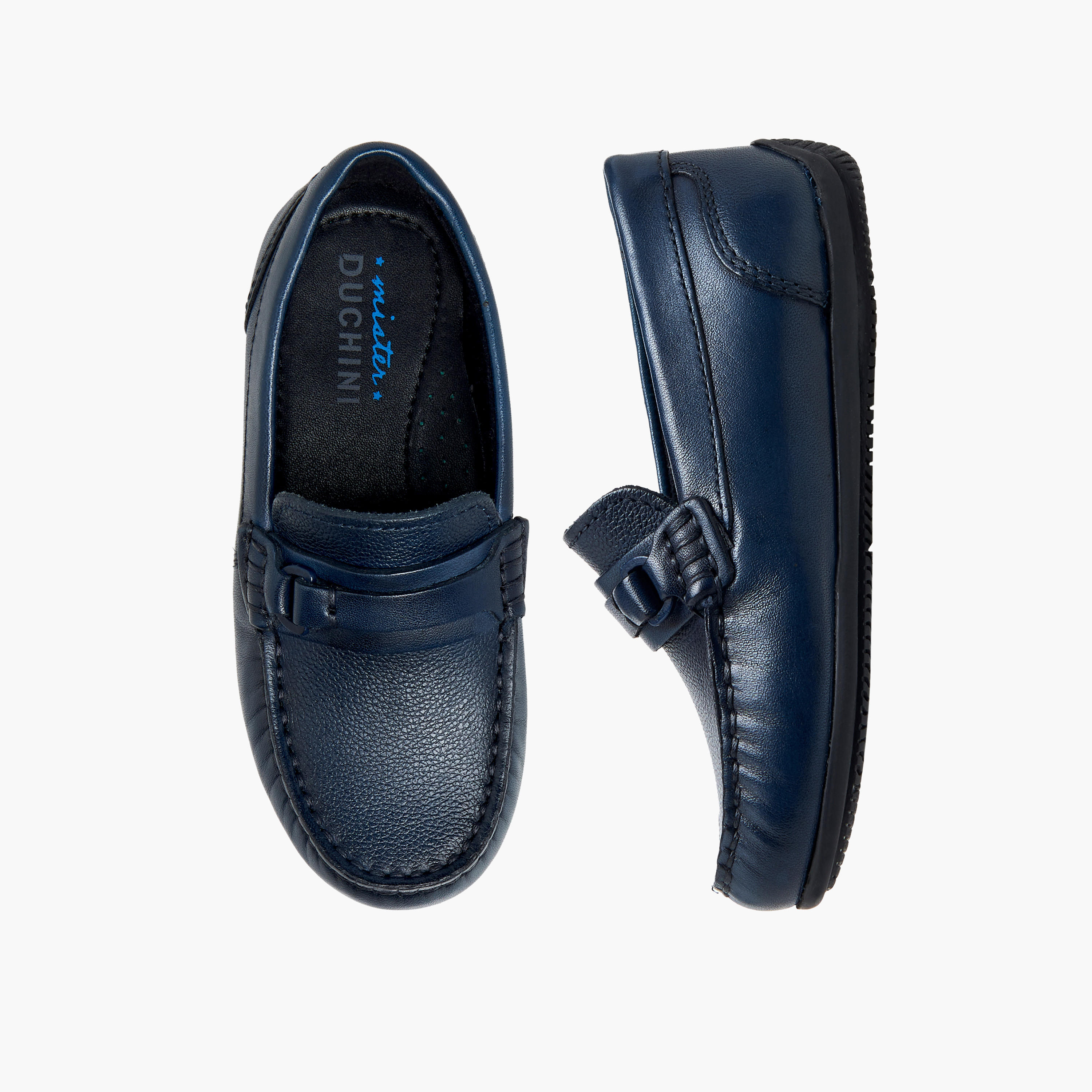 Mister Duchini Boys Leather Slip-On Moccasins-boys-shoes-loafers-image-1