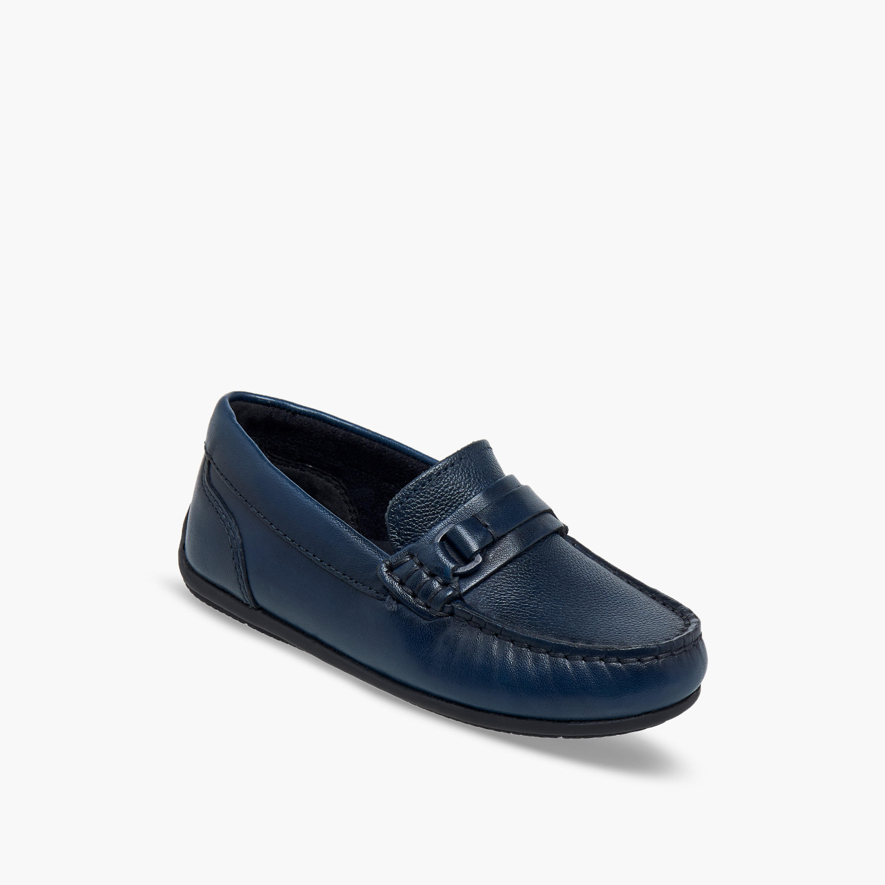 Mister Duchini Boys Leather Slip-On Moccasins-boys-shoes-loafers-image-2
