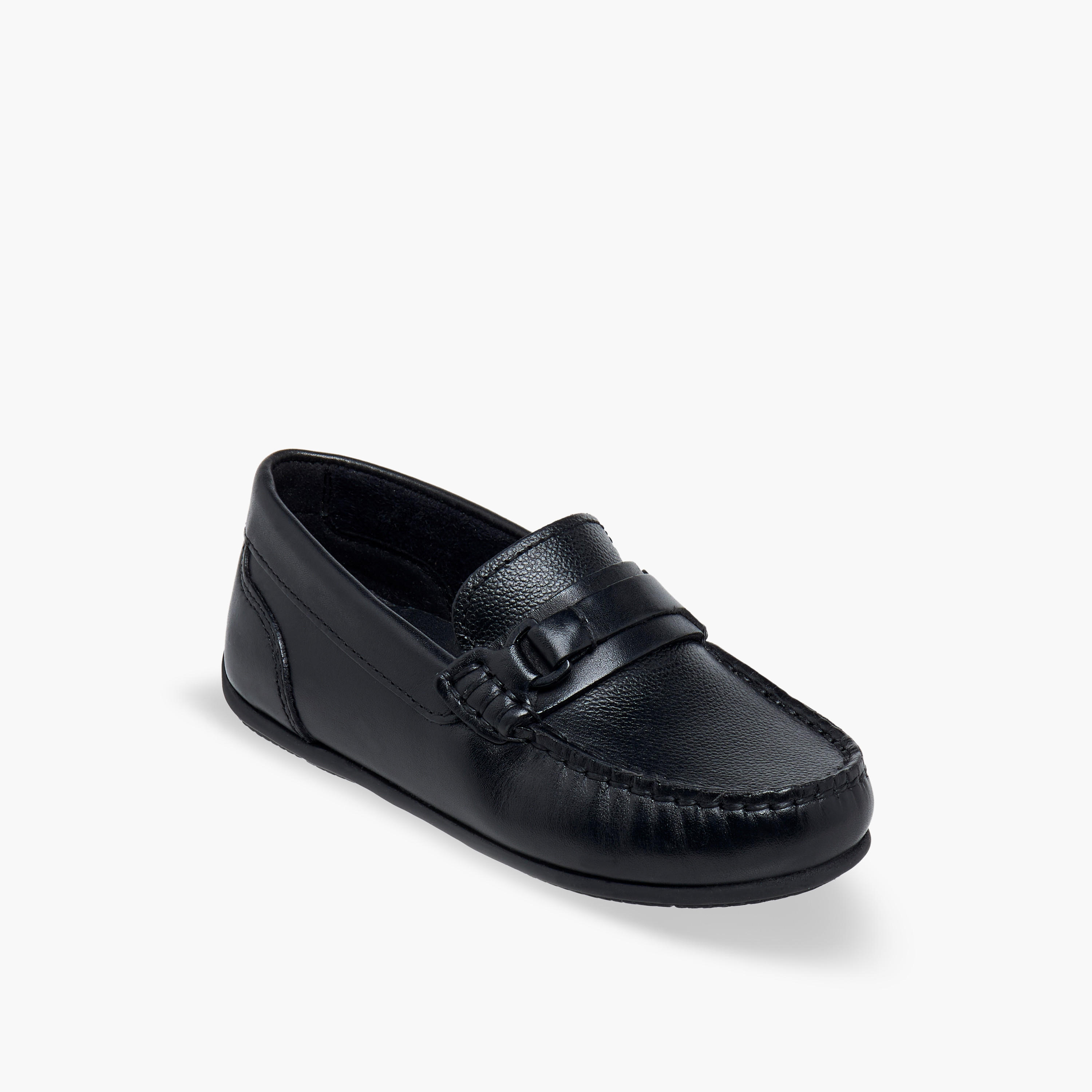 Mister Duchini Boys Leather Slip-On Moccasins-boys-shoes-loafers-image-3
