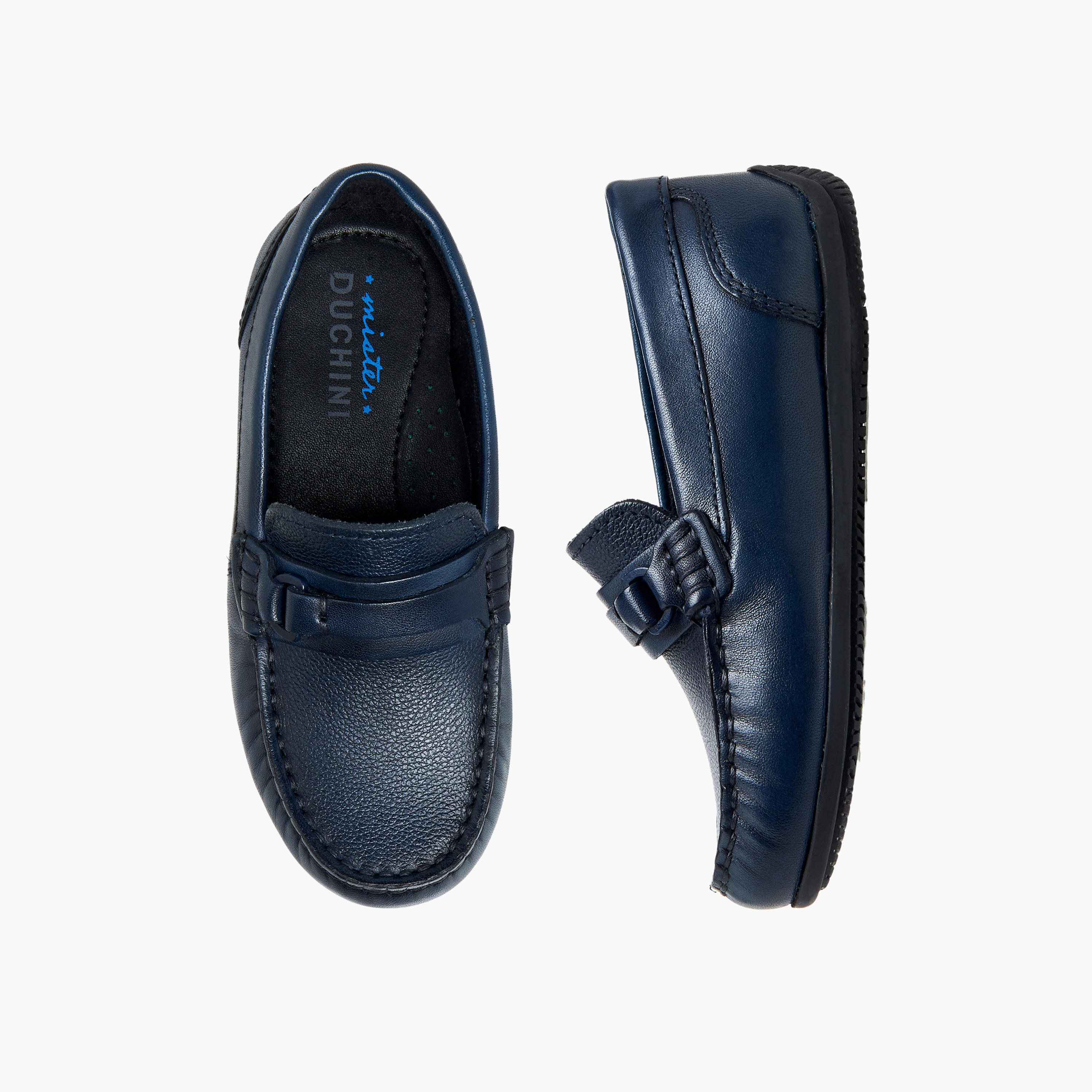 Mister Duchini Boys Leather Slip-On Moccasins-boys-shoes-loafers-image-1