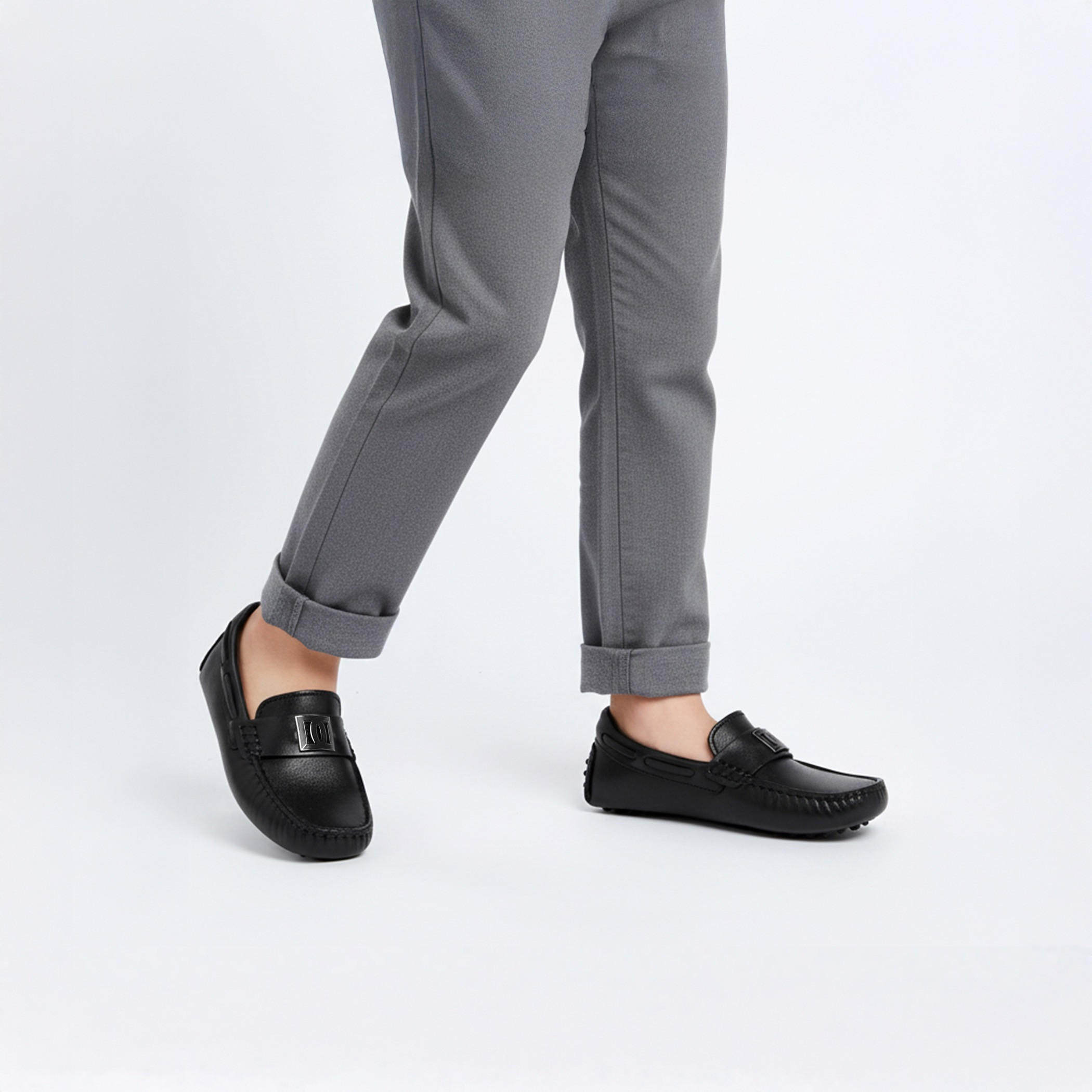 Mister Duchini Boys Leather Slip-On Moccasins-boys-shoes-loafers-image-2