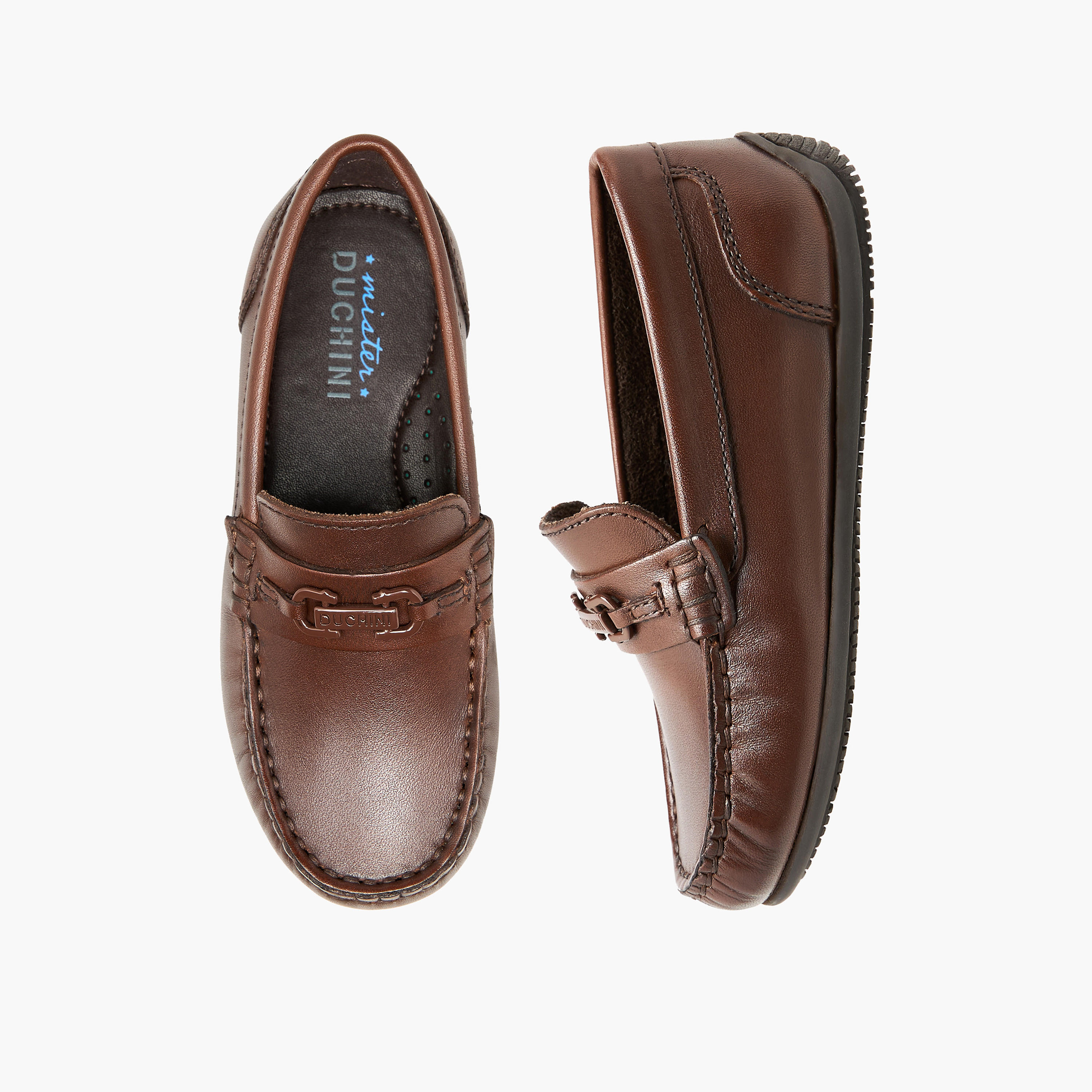 Mister Duchini Boys Metal Accent Loafers-boys-shoes-loafers-image-1