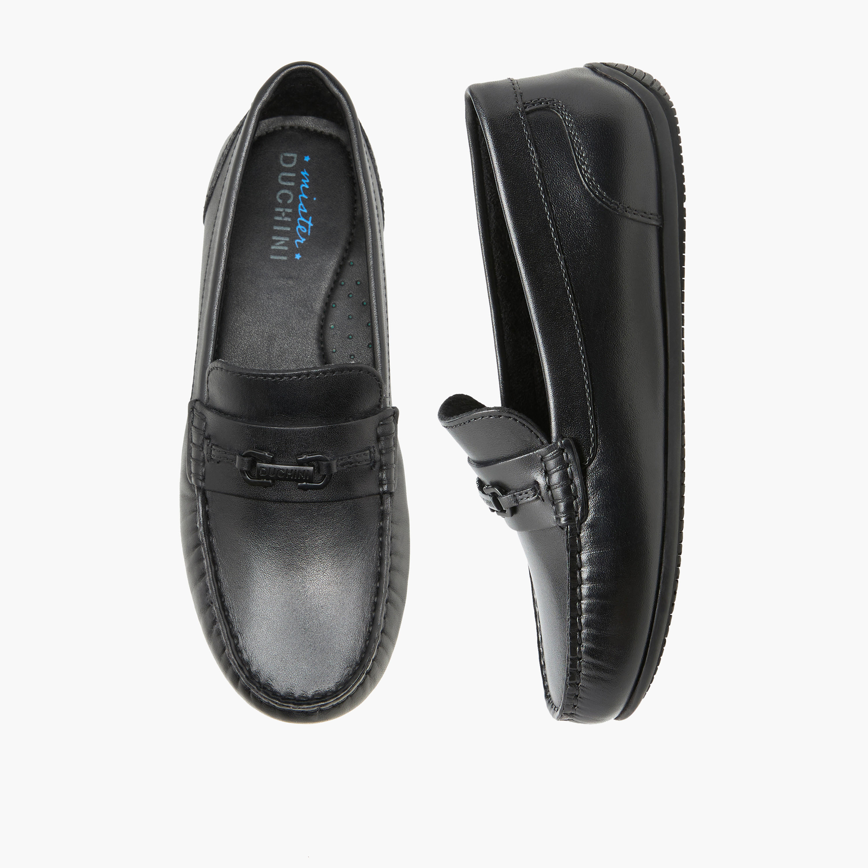 Mister Duchini Boys Metal Accent Loafers-boys-shoes-loafers-image-1