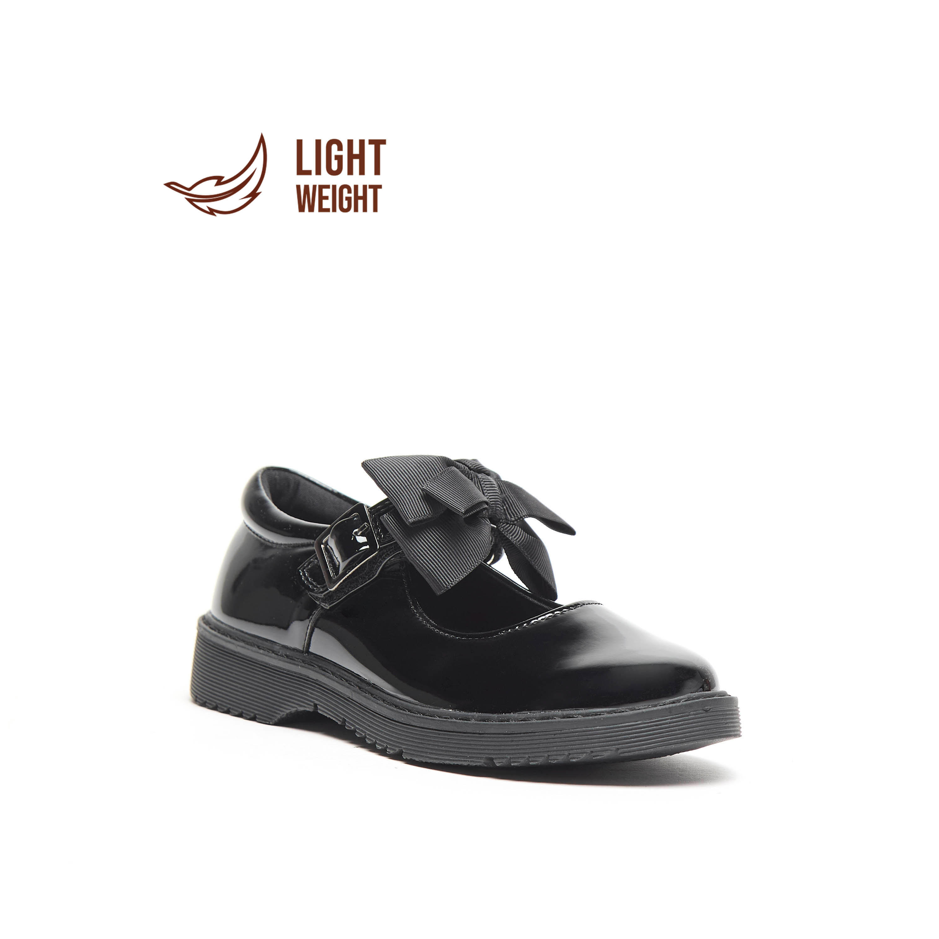 Juniors Bow Accent Mary Jane Shoes with Buckle Closure-girls-shoes-schoolshoes-image-1